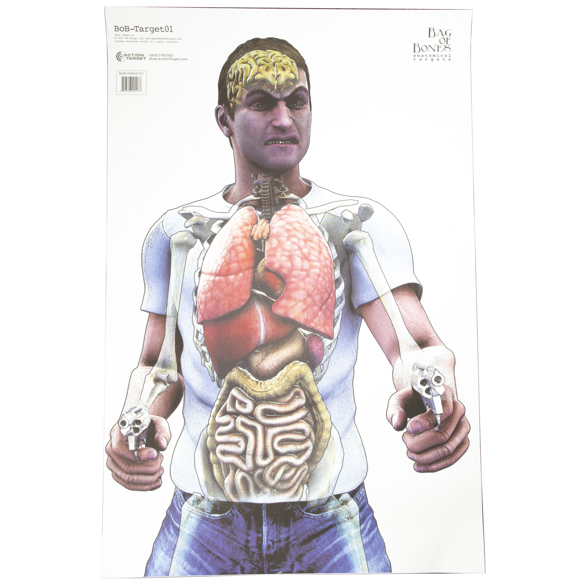 ACTION TARGET BAG OF BONES 100PK Shooting Targets at