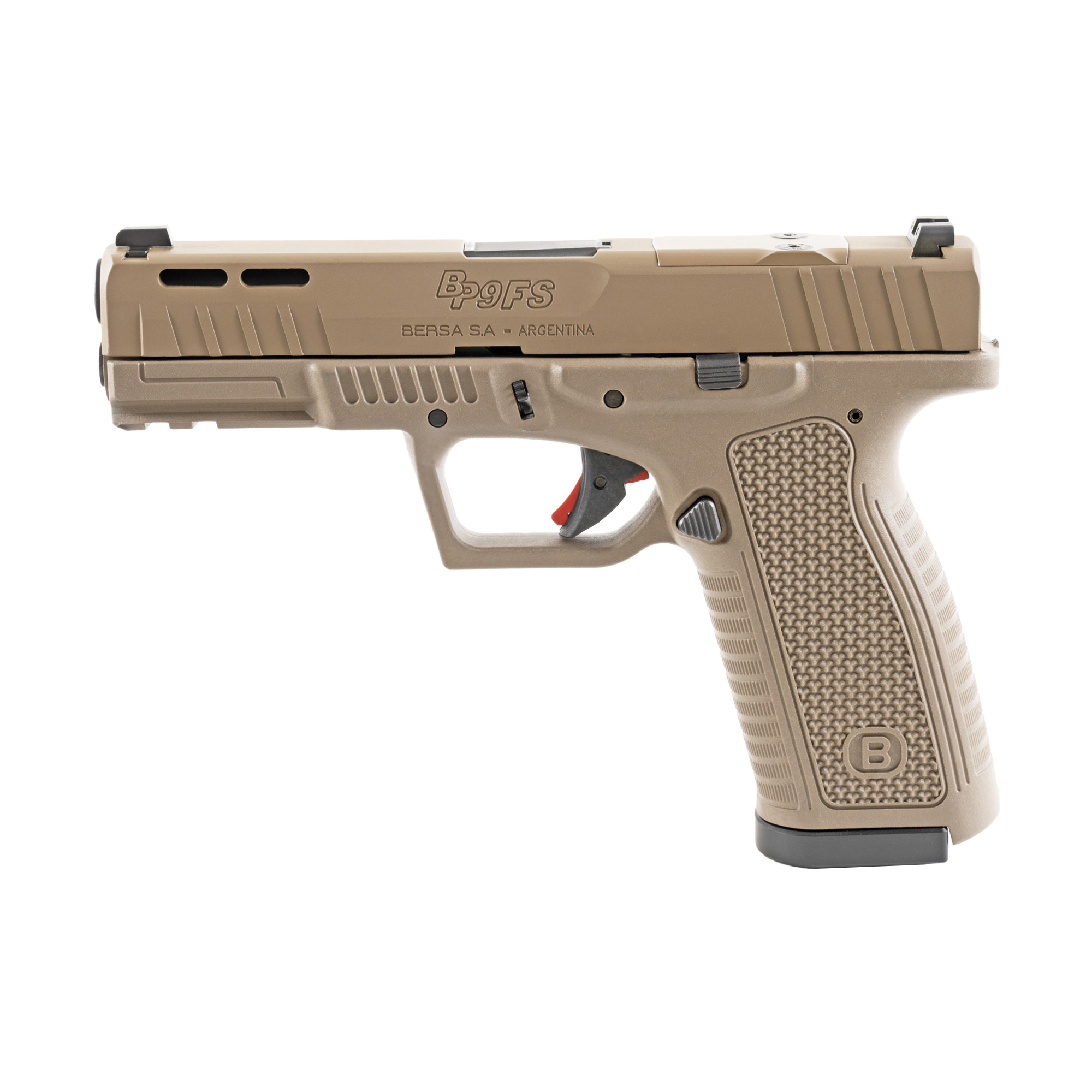 Bersa BP9 Full Size 9mm Luger Striker Fire Pistol with RMSc Optics Ready Slide