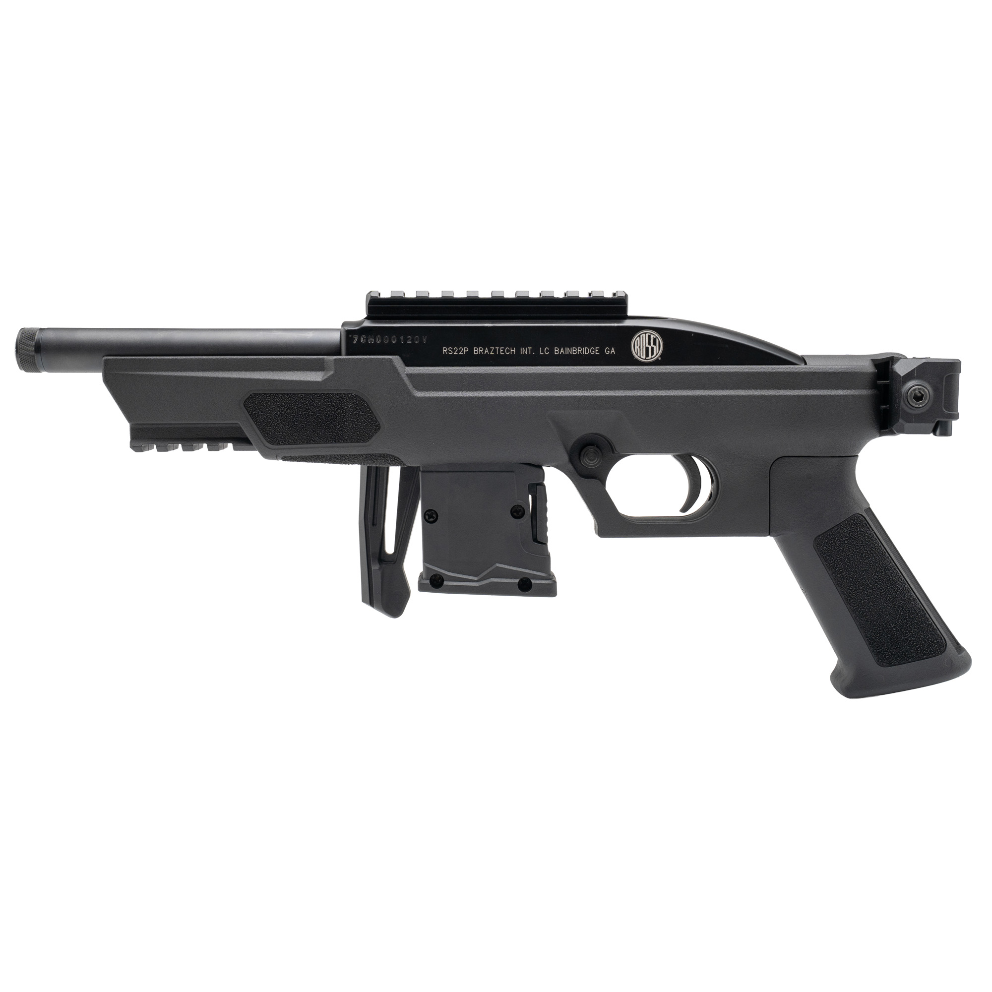 Rossi RS22P Semi-Auto Pistol - 22 LR, 6" Threaded Barrel, Strike Industries FSA Lite Brace, 10 Rounds