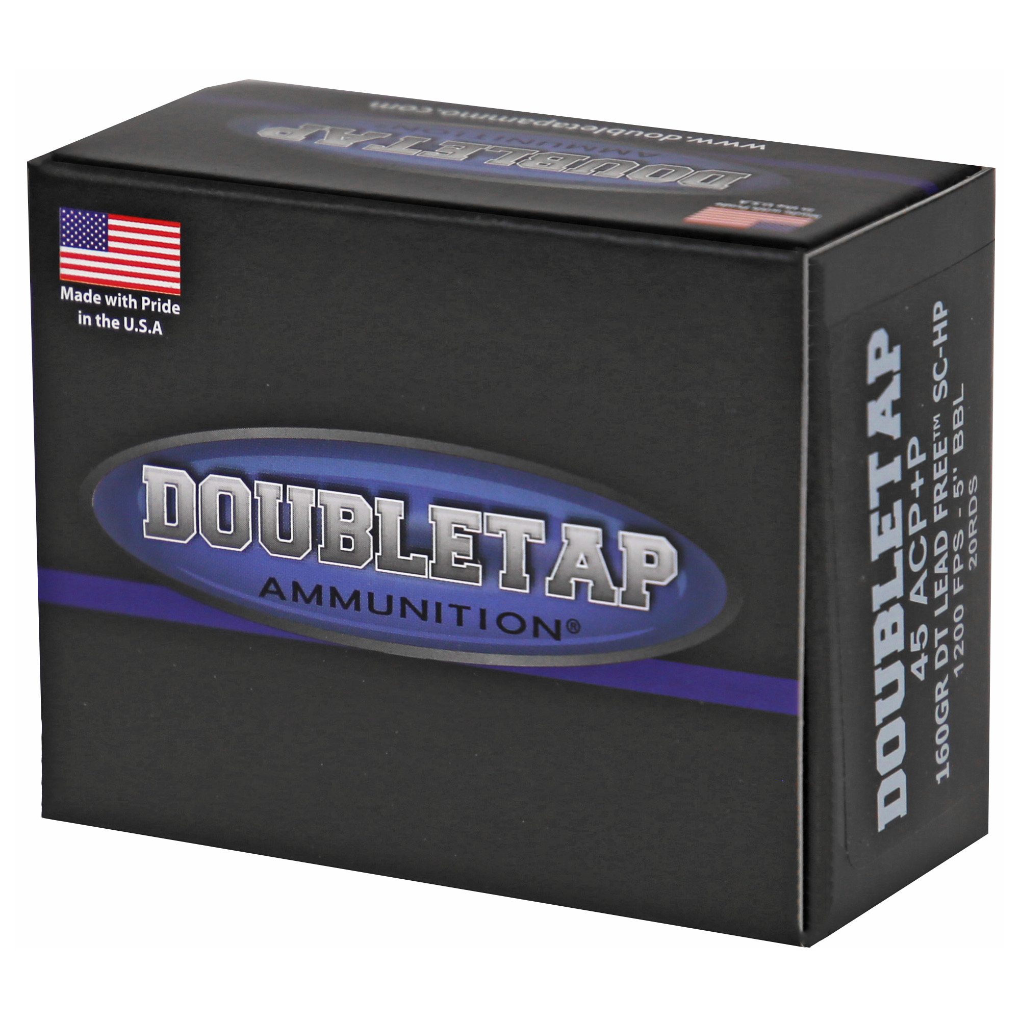 DoubleTap 45 ACP +P 160gr SCHP – Superb 45 ACP +P Defense Ammo, 1200 fps, 20 Rounds 4 DoubleTap 45 ACP +P 160gr SCHP – Superb 45 ACP +P Defense Ammo, 1200 fps, 20 Rounds - Image 4