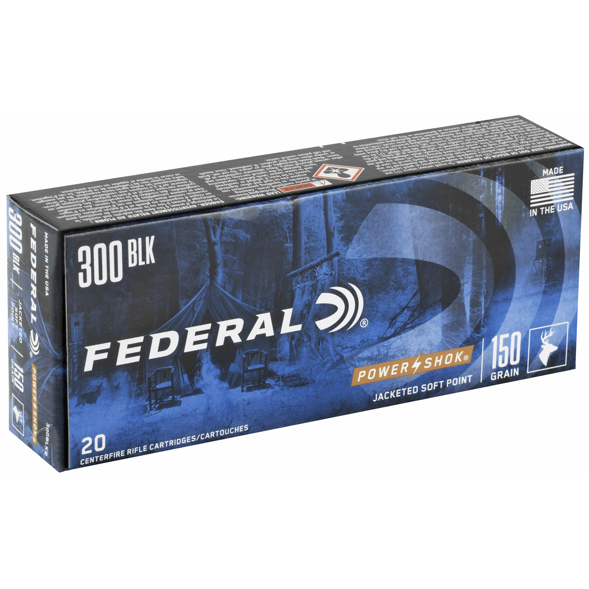 Federal 300 BLK 150gr JSP – Proven 300 Blackout Hunting Ammo, 1900 fps, 20 Rounds 2 Federal 300 BLK 150gr JSP – Proven 300 Blackout Hunting Ammo, 1900 fps, 20 Rounds - Image 2