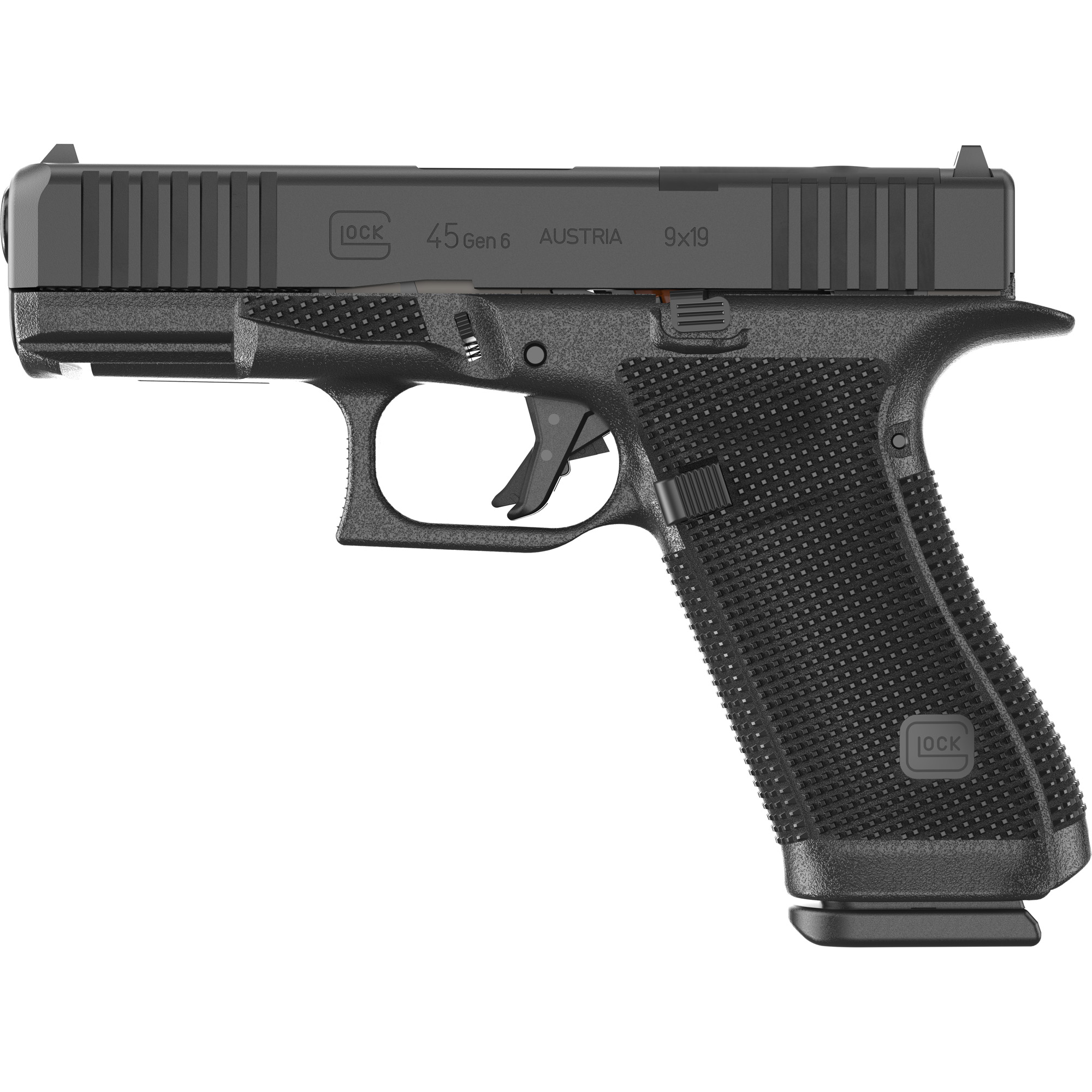Glock 45 Gen6 Optic Ready 9mm Luger Semi-Auto Pistol