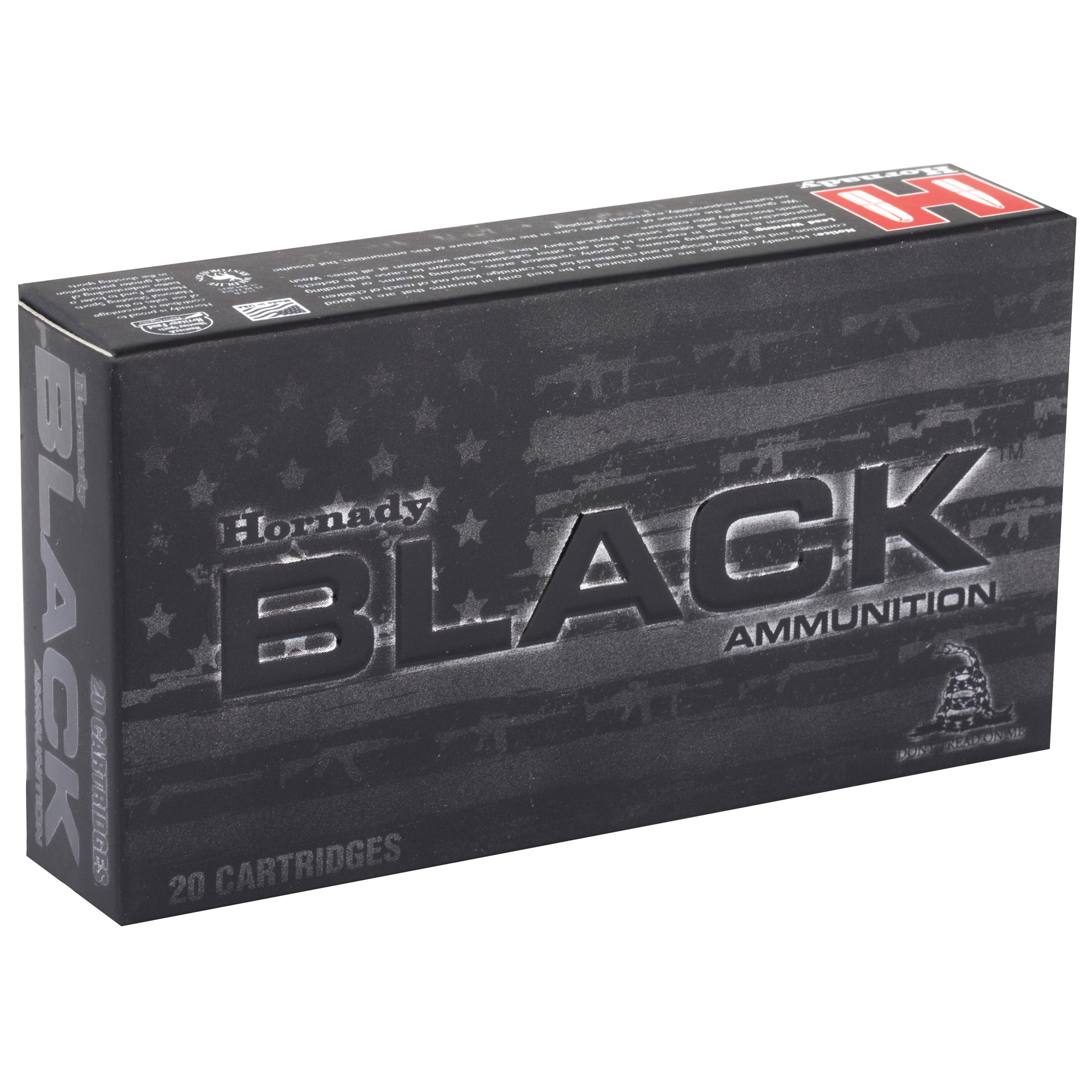Hornady 223 Rem 62gr FMJ Black – Proven .223 Remington Range Ammo, 3100 fps, 20 Rounds 2 Hornady 223 Rem 62gr FMJ Black – Proven .223 Remington Range Ammo, 3100 fps, 20 Rounds - Image 2