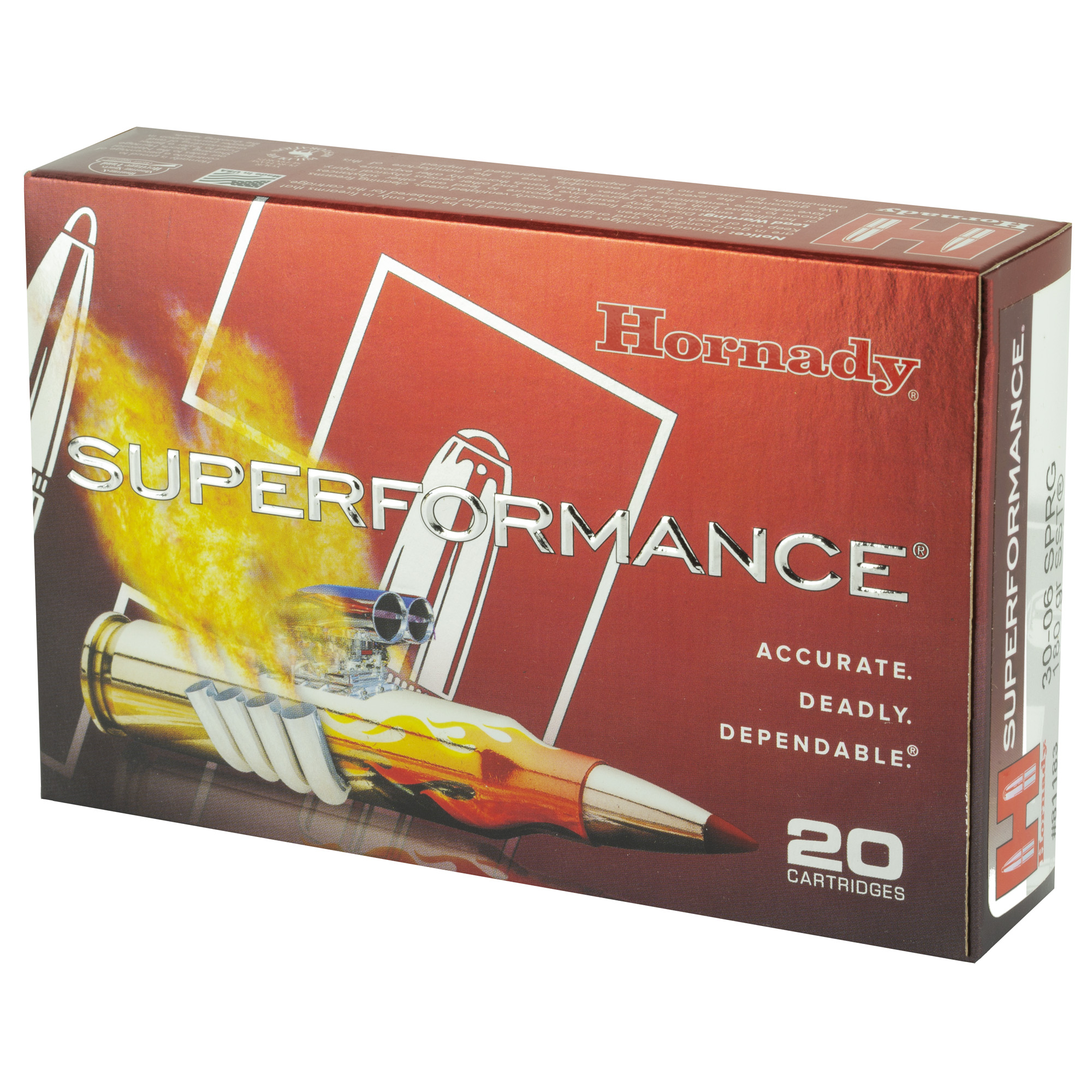 Hornady 30-06 180gr SST Superformance – Proven .30-06 Springfield Hunting Ammo, 2820 fps, 20 Rounds 3 Hornady 30-06 180gr SST Superformance – Proven .30-06 Springfield Hunting Ammo, 2820 fps, 20 Rounds - Image 3