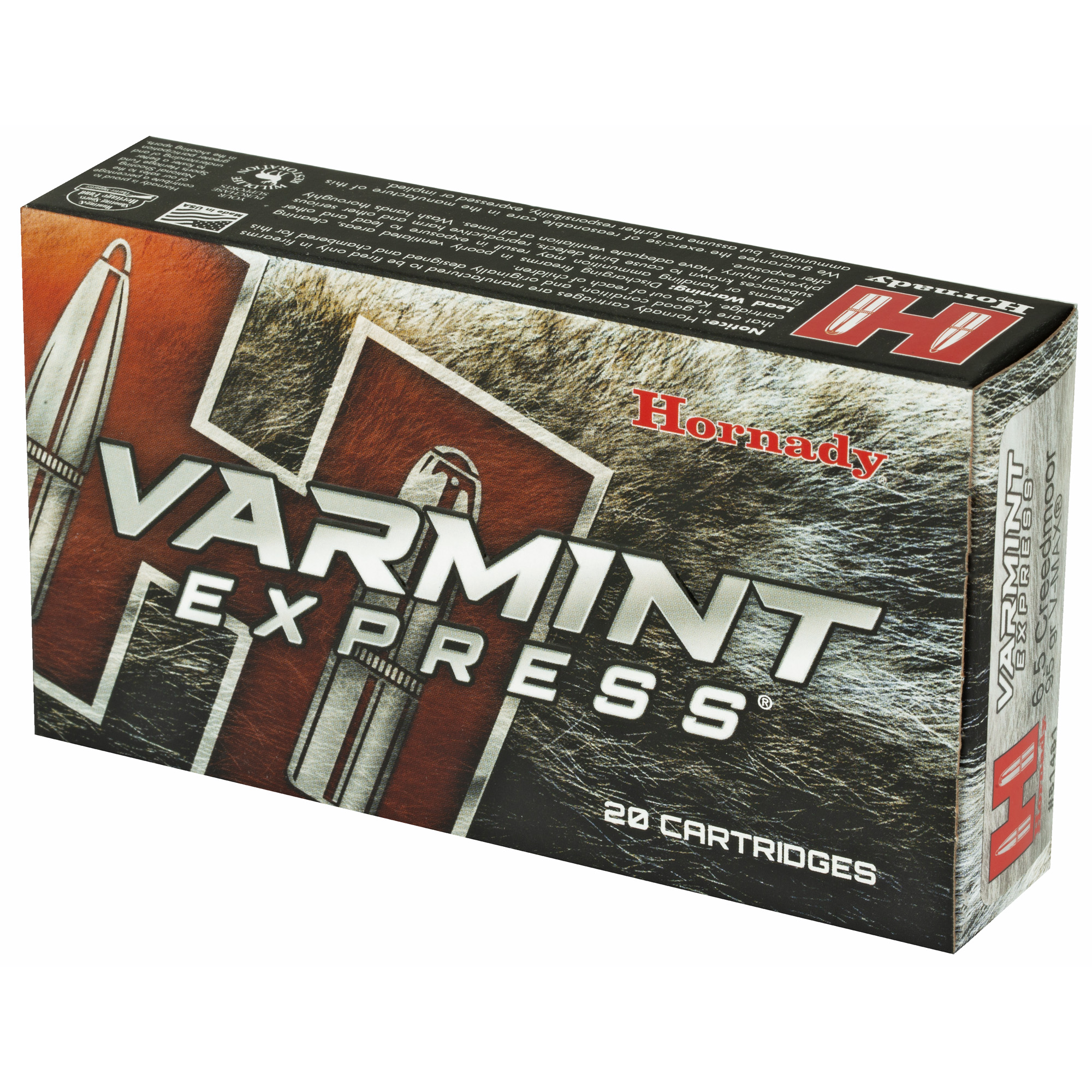 Hornady 6.5 Creedmoor 95gr V-MAX – Proven 6.5 Creedmoor Varmint Ammo, 3300 fps, 20 Rounds 3 Hornady 6.5 Creedmoor 95gr V-MAX – Proven 6.5 Creedmoor Varmint Ammo, 3300 fps, 20 Rounds - Image 3
