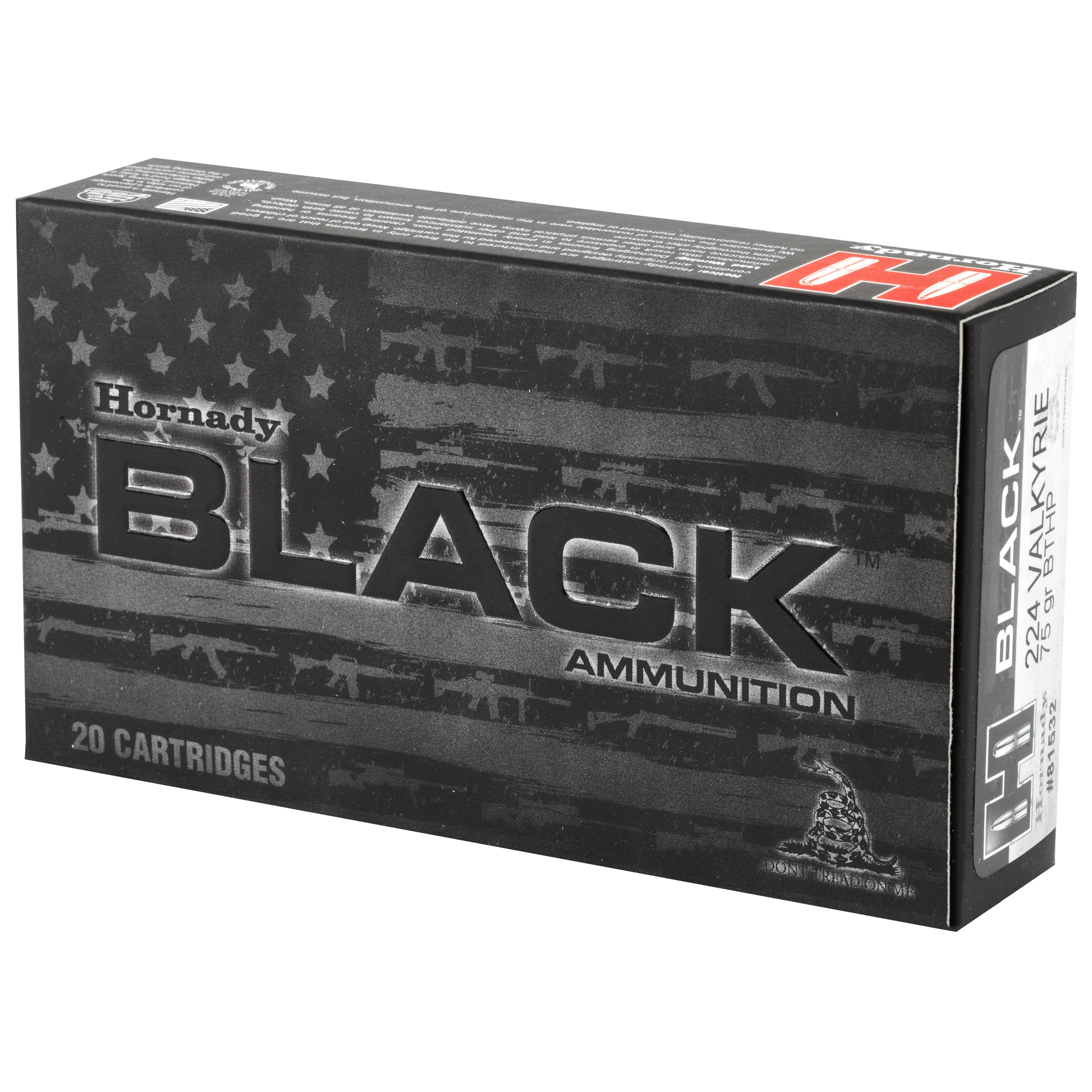 Hornady 224 Valkyrie 75gr BTHP Black – Proven 224 Valkyrie Range and Hunting Ammo, 3000 fps, 20 Rounds 3 Hornady 224 Valkyrie 75gr BTHP Black – Proven 224 Valkyrie Range and Hunting Ammo, 3000 fps, 20 Rounds - Image 3