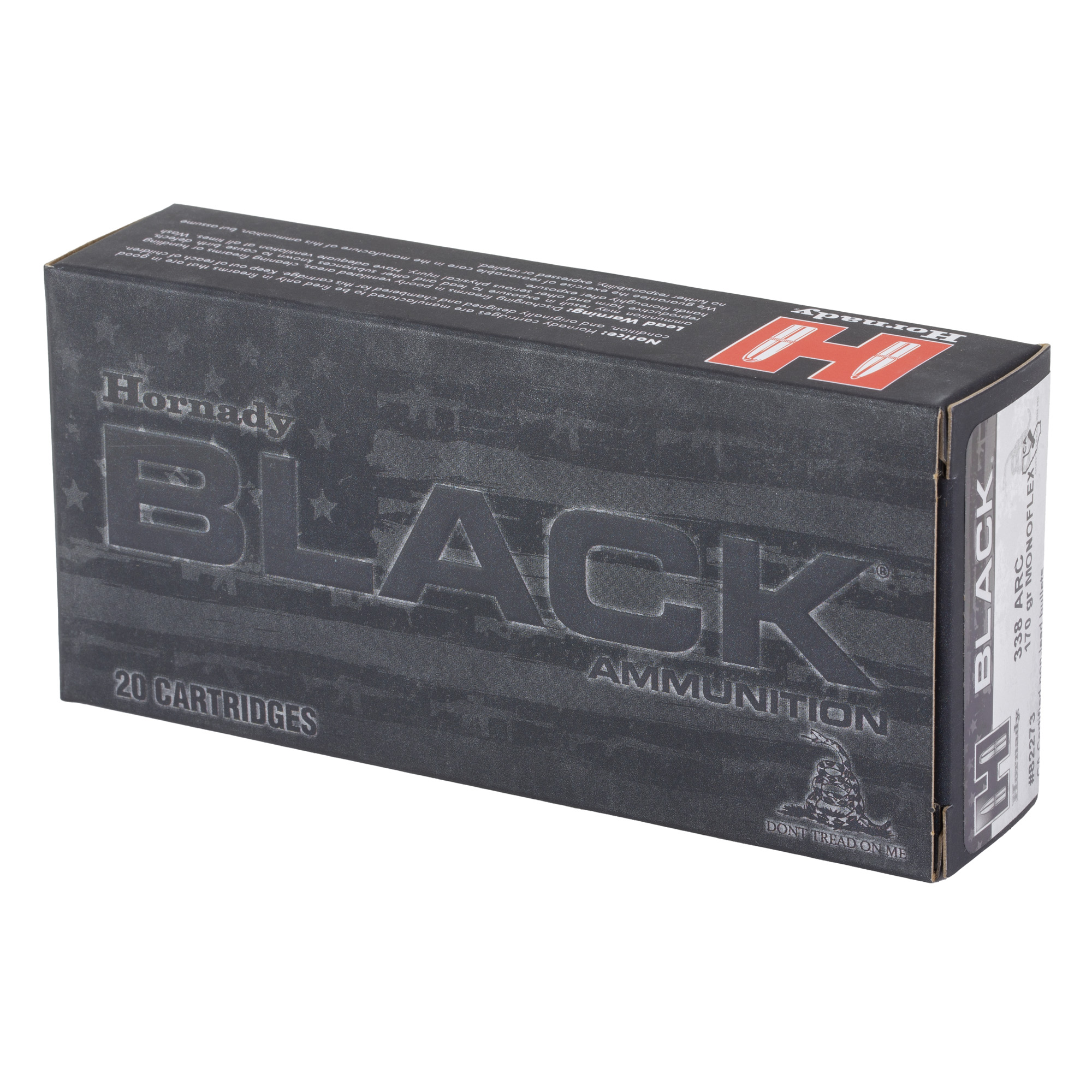 Hornady 338 ARC 170gr MonoFlex Black – Proven 338 ARC Range and Hunting Ammo, 2075 fps, 20 Rounds 3 Hornady 338 ARC 170gr MonoFlex Black – Proven 338 ARC Range and Hunting Ammo, 2075 fps, 20 Rounds - Image 3