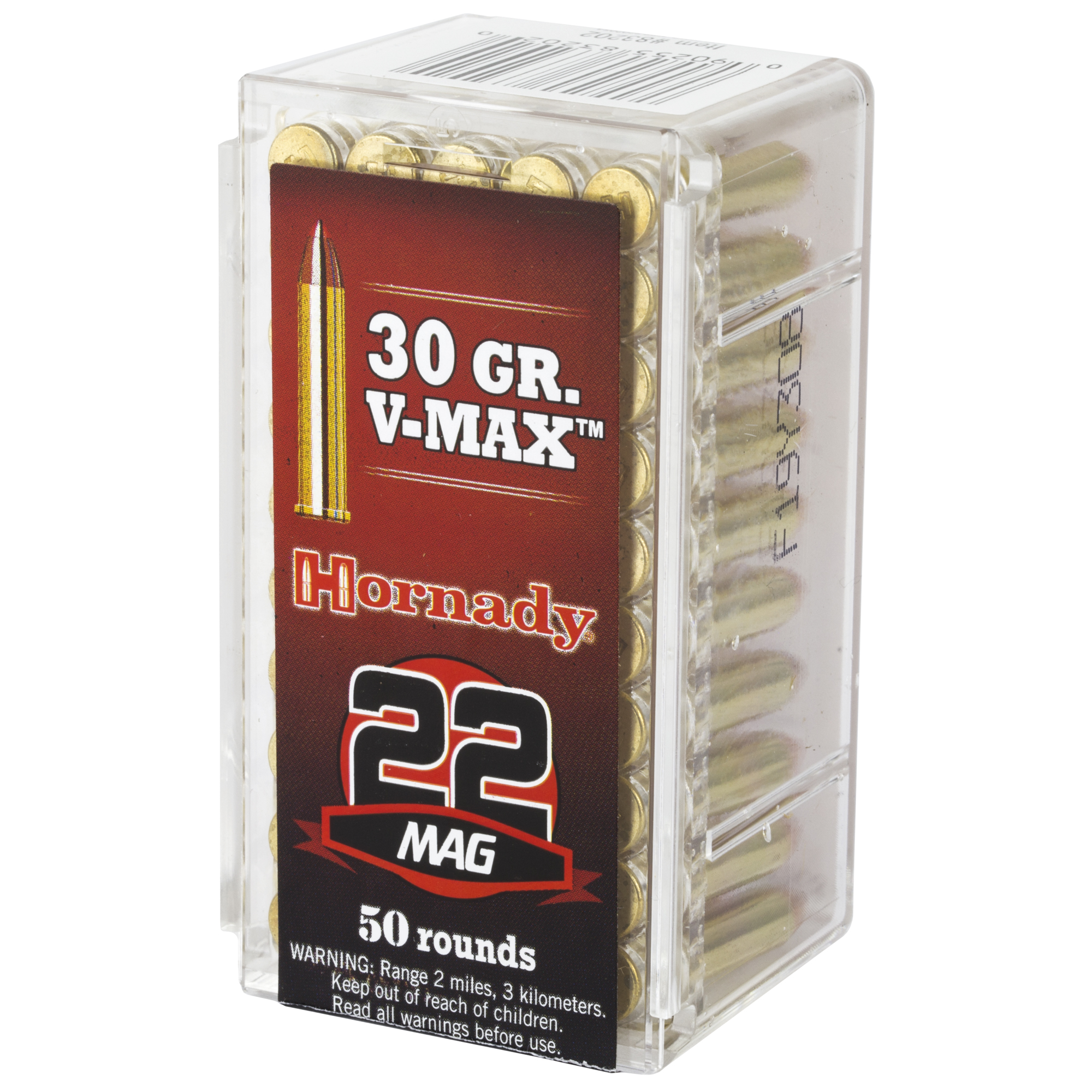 Hornady 22 WMR 30gr V-MAX – Proven .22 WMR Rimfire Varmint Ammo, 2200 fps, 50 Rounds 3 Hornady 22 WMR 30gr V-MAX – Proven .22 WMR Rimfire Varmint Ammo, 2200 fps, 50 Rounds - Image 3