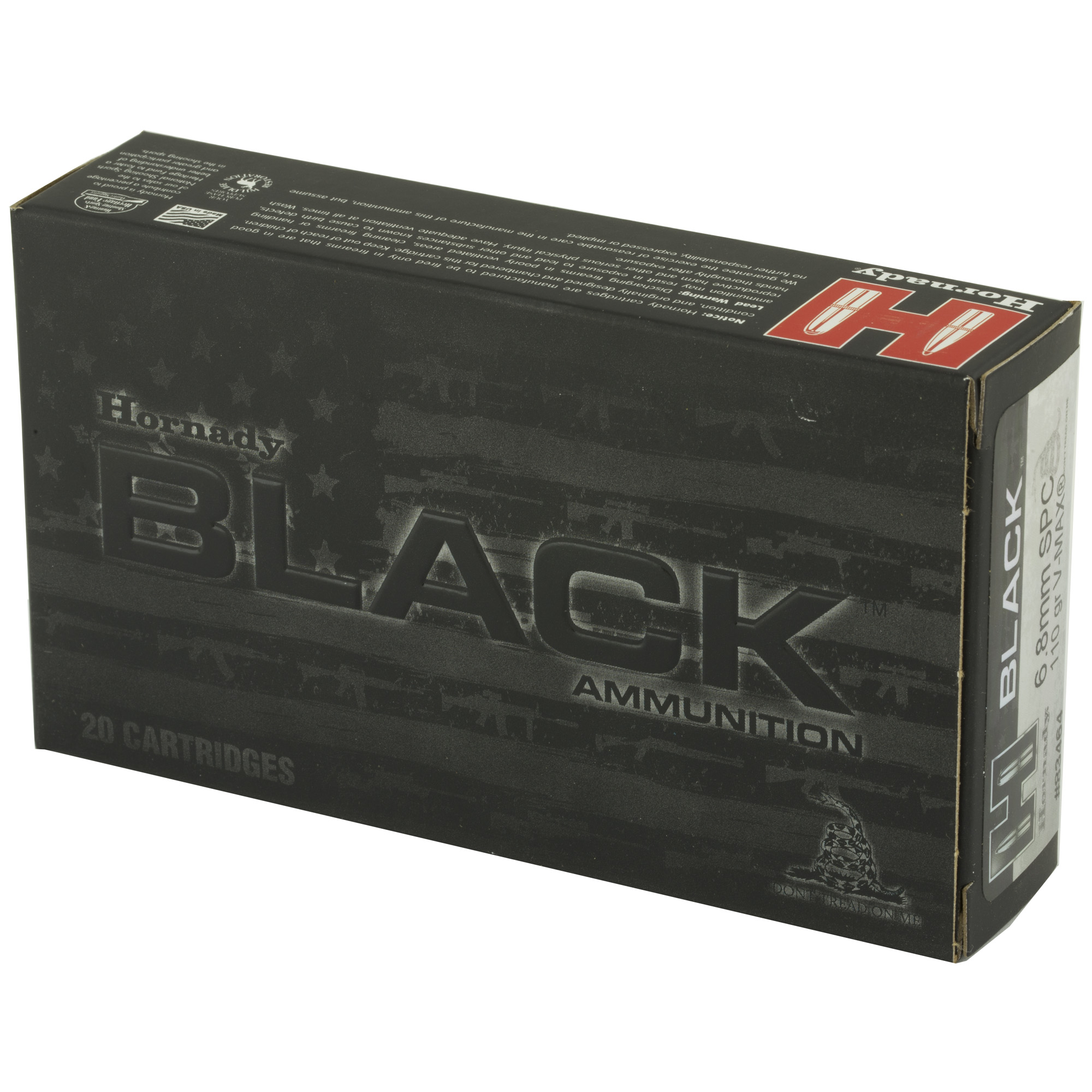 Hornady 6.8 SPC 110gr V-MAX Black – Proven 6.8mm Remington SPC Range and Hunting Ammo, 2575 fps, 20 Rounds 3 Hornady 6.8 SPC 110gr V-MAX Black – Proven 6.8mm Remington SPC Range and Hunting Ammo, 2575 fps, 20 Rounds - Image 3