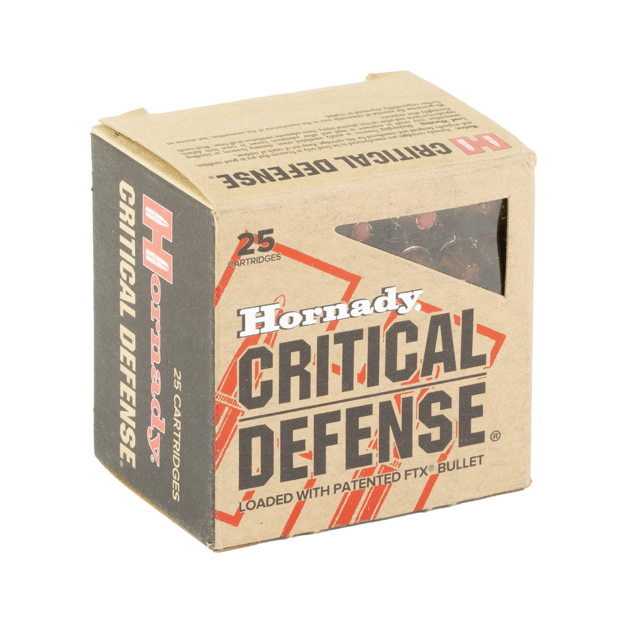 Hornady 327 Fed Mag 80gr FTX Critical Defense – Proven .327 Federal Magnum Self-Defense Ammo, 1475 fps, 25 Rounds 2 Hornady 327 Fed Mag 80gr FTX Critical Defense – Proven .327 Federal Magnum Self-Defense Ammo, 1475 fps, 25 Rounds - Image 2