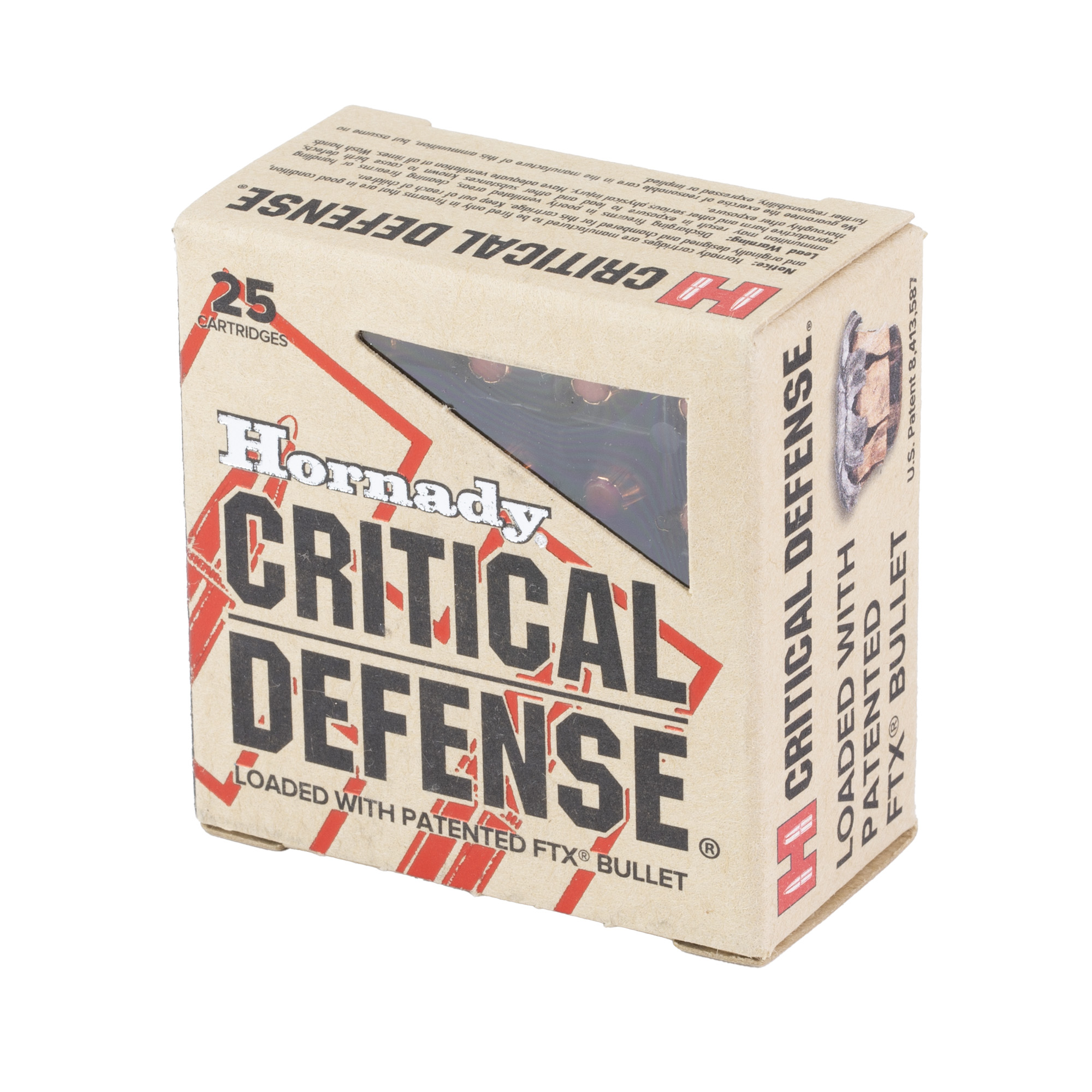Hornady 380 Auto 90gr FTX Critical Defense – Proven .380 ACP Self-Defense Ammo, 1000 fps, 25 Rounds 3 Hornady 380 Auto 90gr FTX Critical Defense – Proven .380 ACP Self-Defense Ammo, 1000 fps, 25 Rounds - Image 3