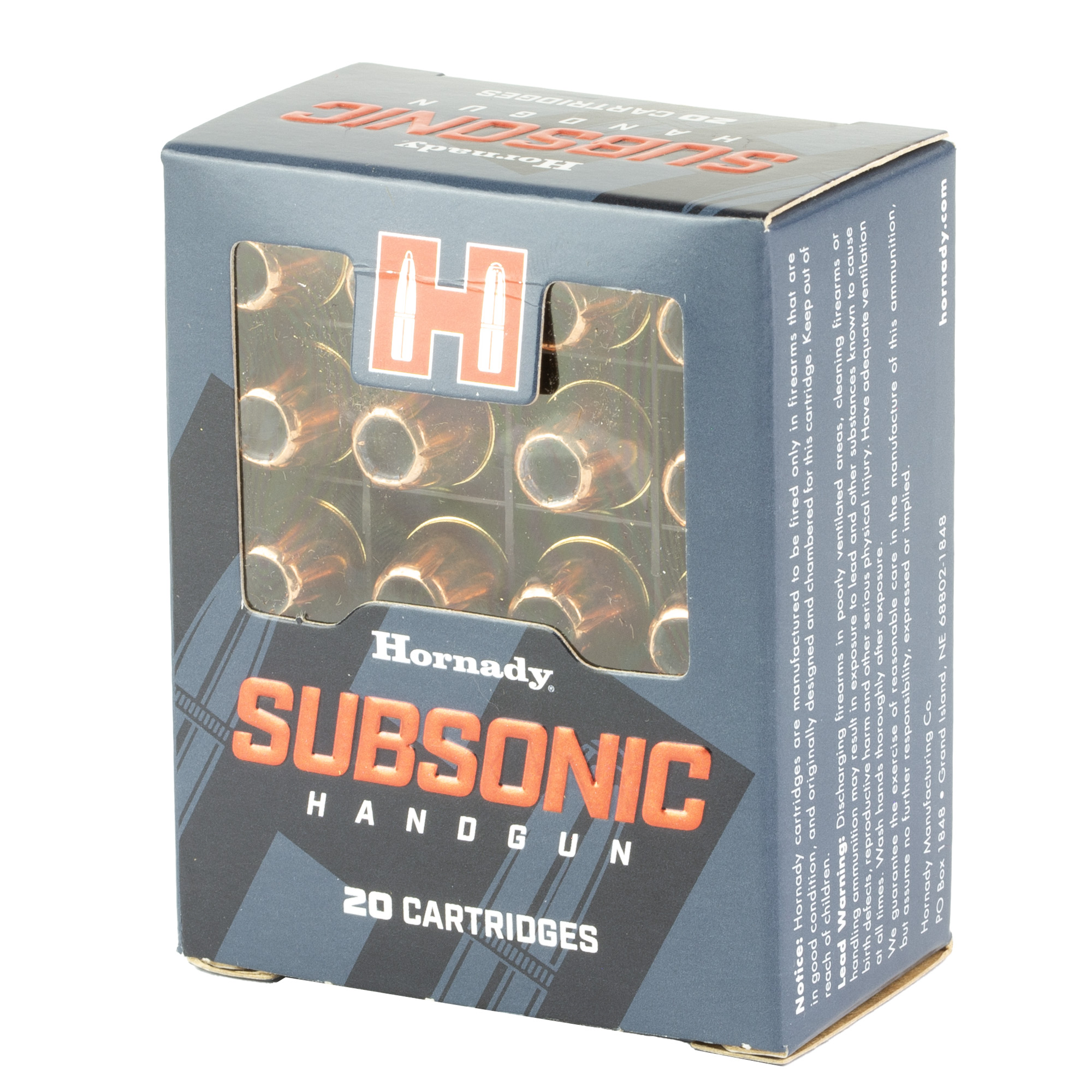 Hornady 45 Auto 230gr XTP Subsonic – Proven .45 ACP Subsonic Ammo, 925 fps, 20 Rounds 3 Hornady 45 Auto 230gr XTP Subsonic – Proven .45 ACP Subsonic Ammo, 925 fps, 20 Rounds - Image 3