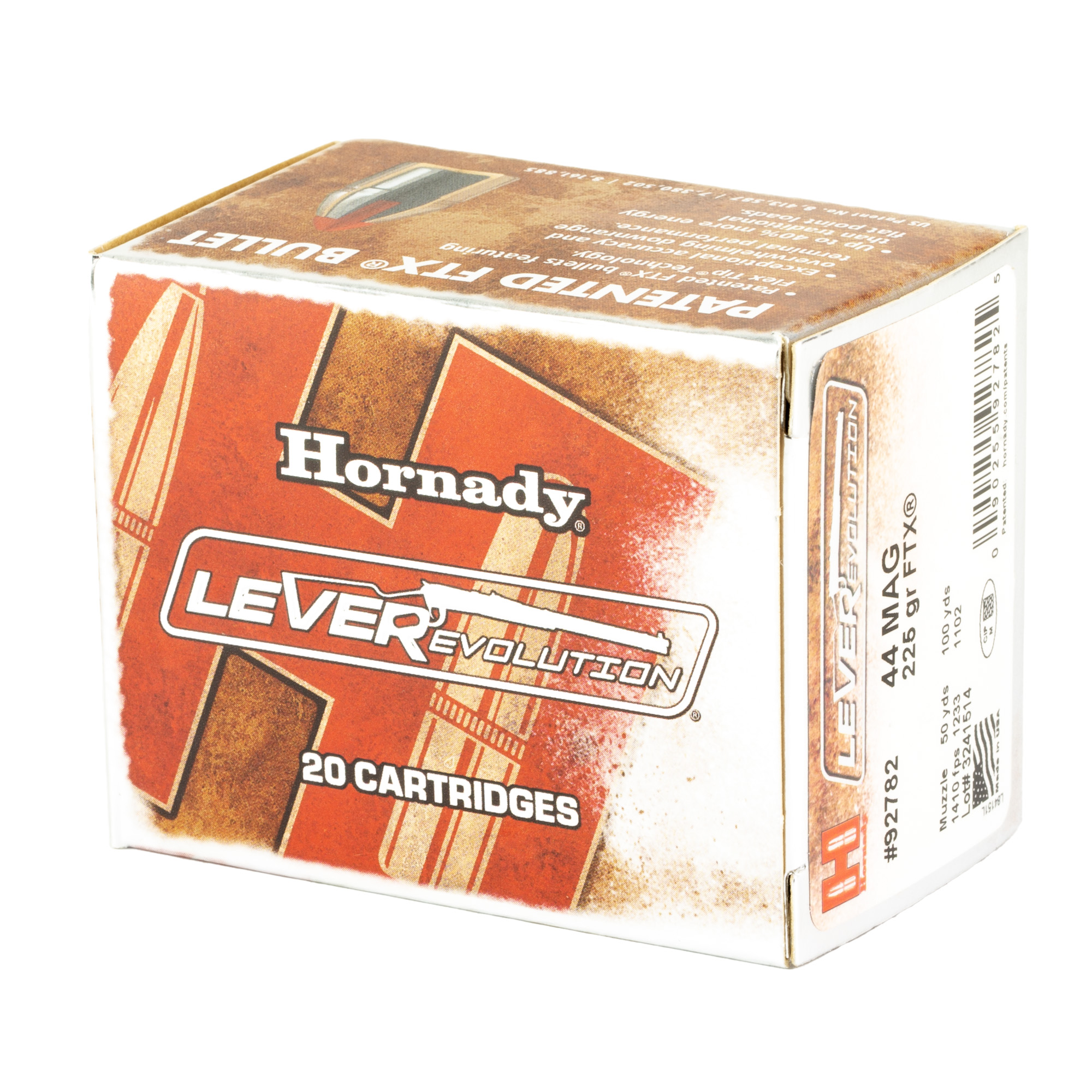 Hornady 44 Mag 225gr FTX – Proven .44 Remington Magnum Lever Action Hunting Ammo, 1410 fps, 20 Rounds 3 Hornady 44 Mag 225gr FTX – Proven .44 Remington Magnum Lever Action Hunting Ammo, 1410 fps, 20 Rounds - Image 3