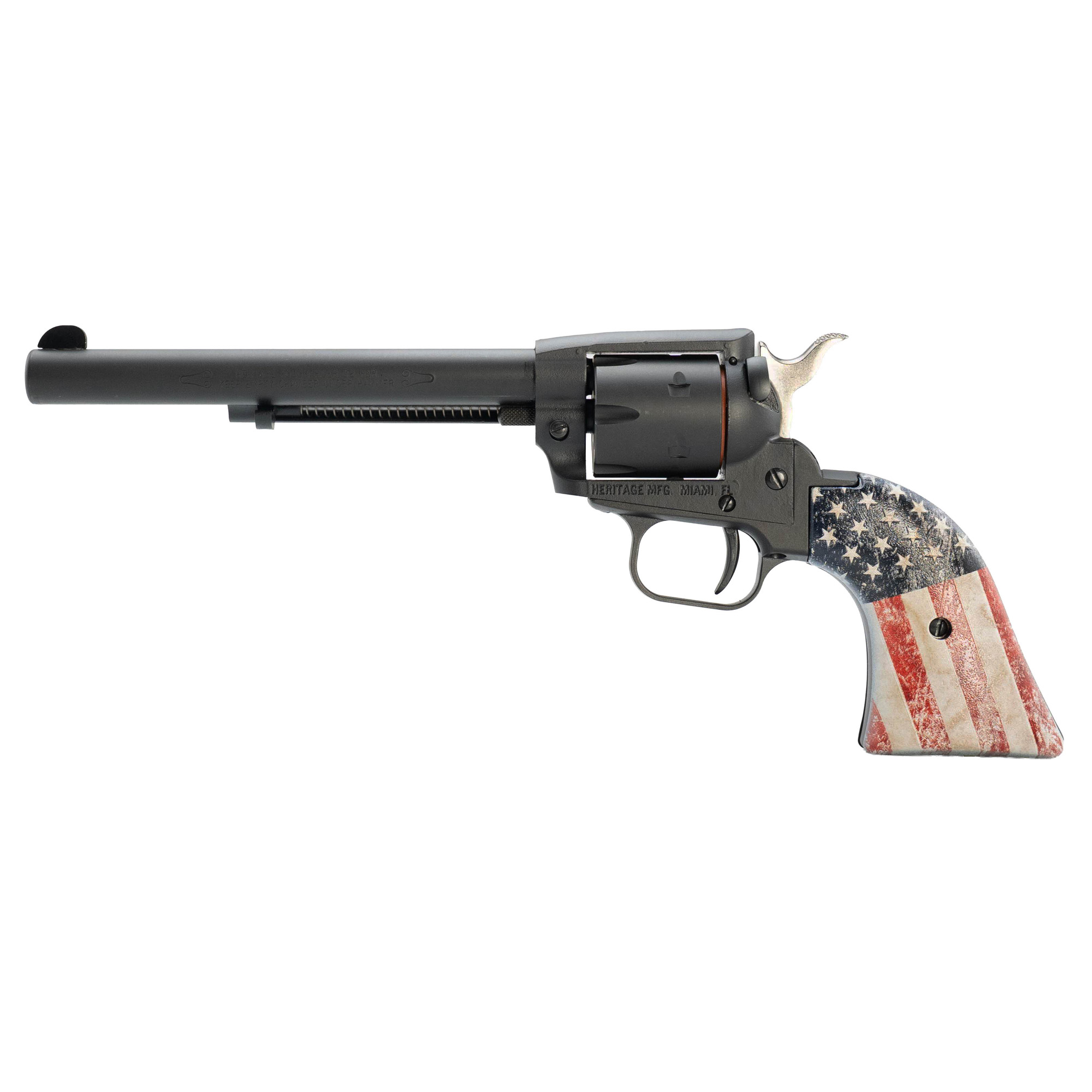 Heritage Rough Rider Single Action Revolver - 22LR - 6.5" Barrel - US Flag Grips