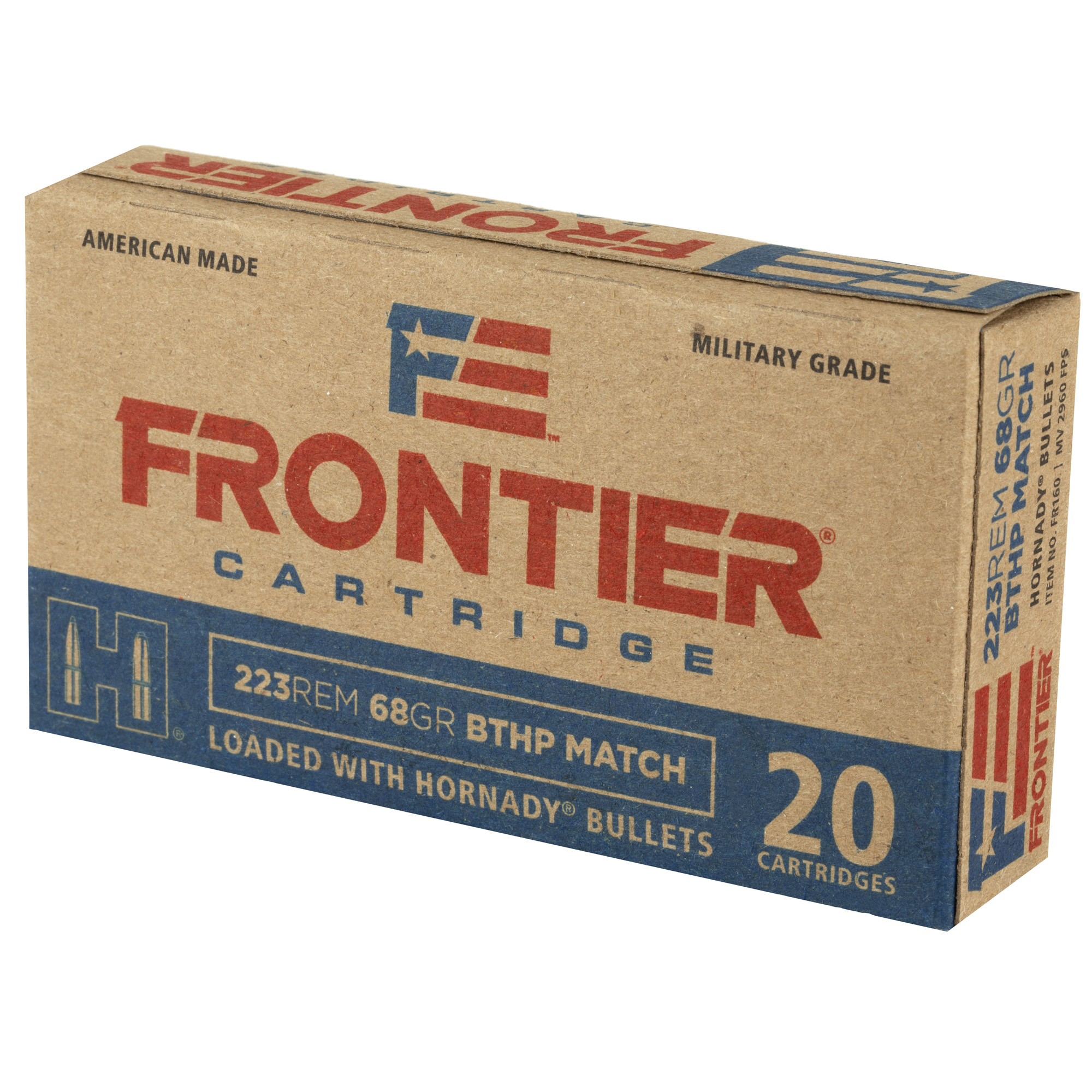 Frontier 223 Rem 68gr BTHP Match – Proven .223 Remington Range Ammo, 2960 fps, 20 Rounds 3 Frontier 223 Rem 68gr BTHP Match – Proven .223 Remington Range Ammo, 2960 fps, 20 Rounds - Image 3