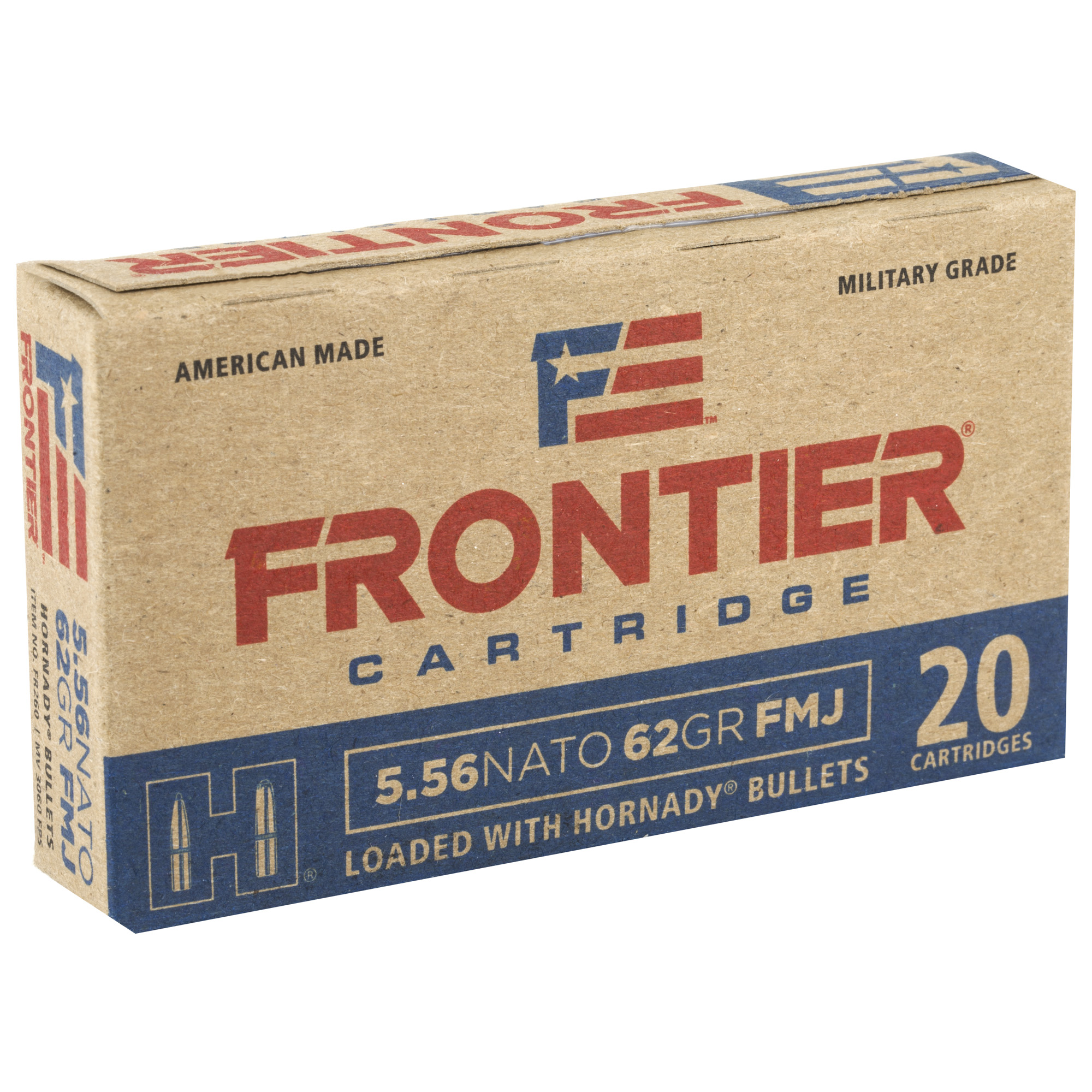 Frontier 5.56 NATO 62gr FMJ – Proven 5.56x45mm NATO Range Ammo, 3060 fps, 20 Rounds 2 Frontier 5.56 NATO 62gr FMJ – Proven 5.56x45mm NATO Range Ammo, 3060 fps, 20 Rounds - Image 2