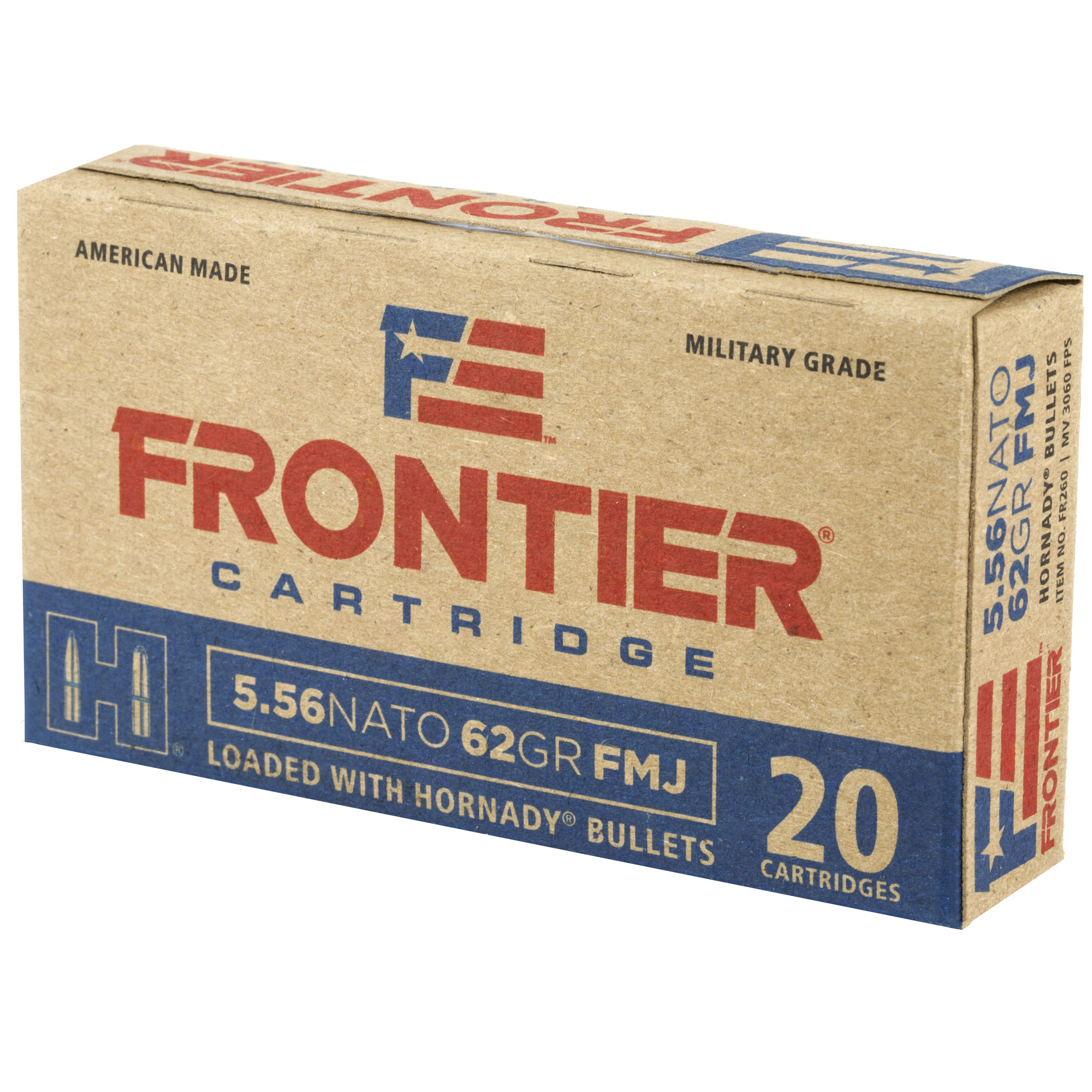 Frontier 5.56 NATO 62gr FMJ – Proven 5.56x45mm NATO Range Ammo, 3060 fps, 20 Rounds 3 Frontier 5.56 NATO 62gr FMJ – Proven 5.56x45mm NATO Range Ammo, 3060 fps, 20 Rounds - Image 3