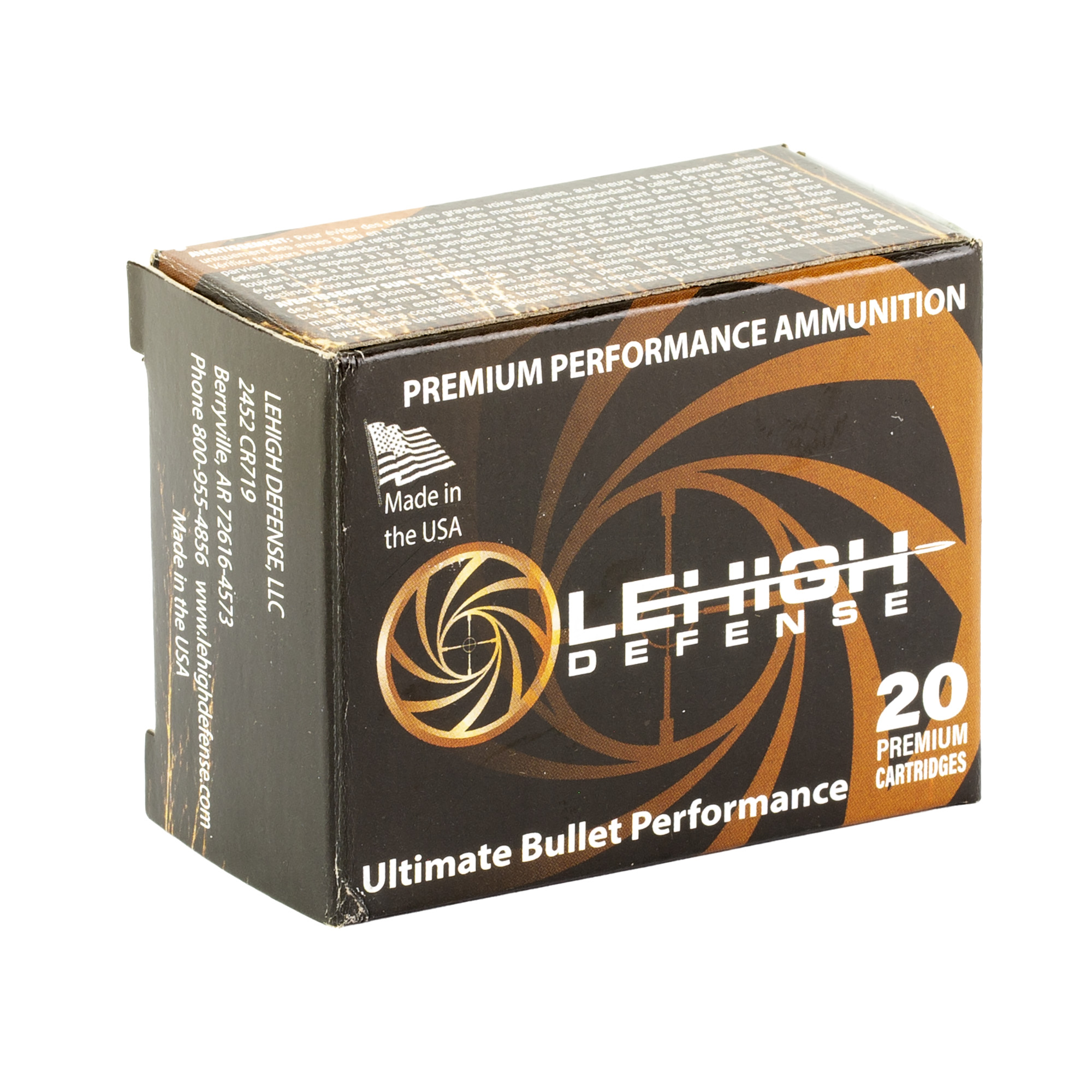 Lehigh Defense 380 Auto 68gr XD – Proven .380 ACP Defense Ammo, 1100 fps, 20 Rounds 2 Lehigh Defense 380 Auto 68gr XD – Proven .380 ACP Defense Ammo, 1100 fps, 20 Rounds - Image 2