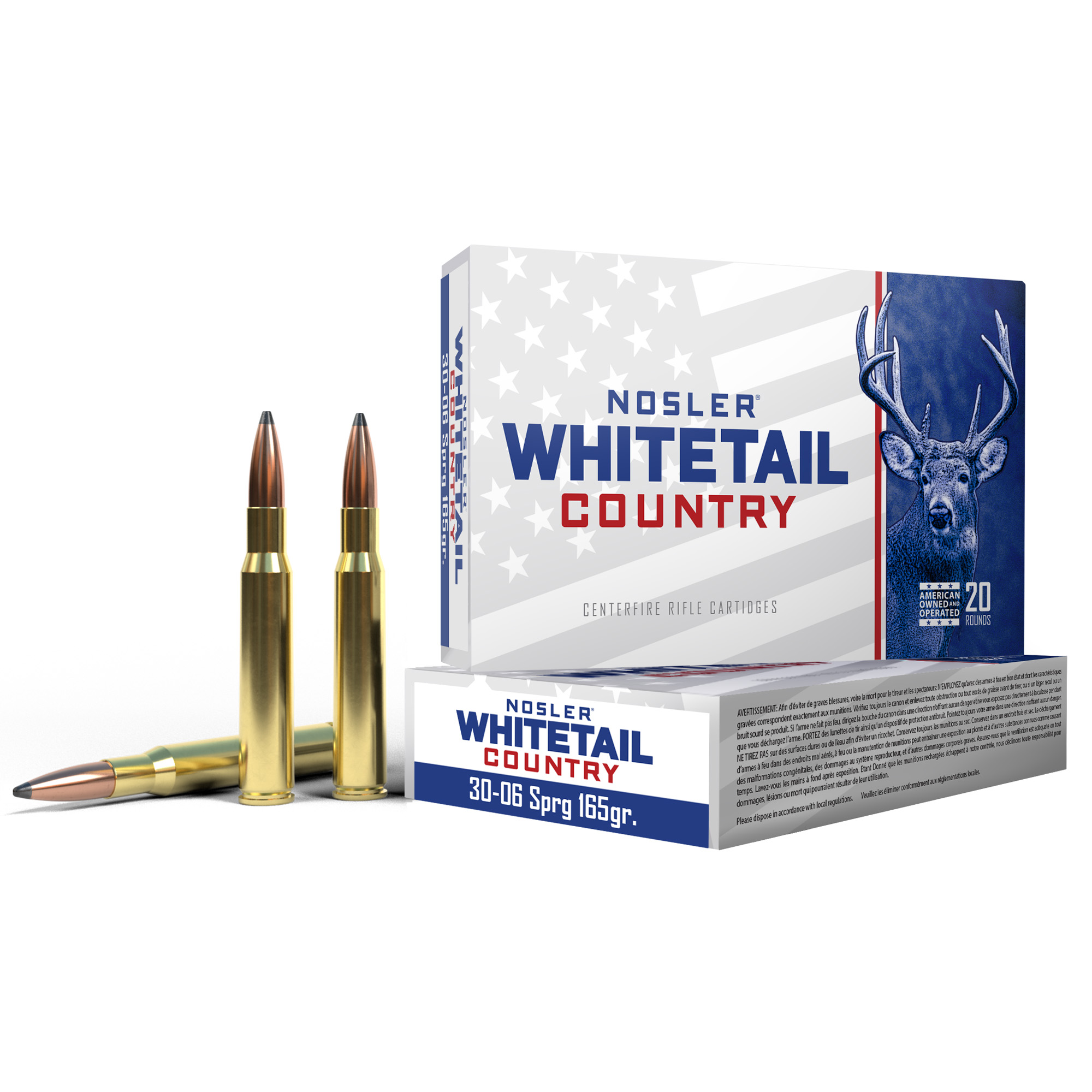 Nosler Whitetail Country 30-06 165gr – Reliable Big Game Hunting Ammo, 20 Rounds 3 Nosler Whitetail Country 30-06 165gr – Reliable Big Game Hunting Ammo, 20 Rounds - Image 3