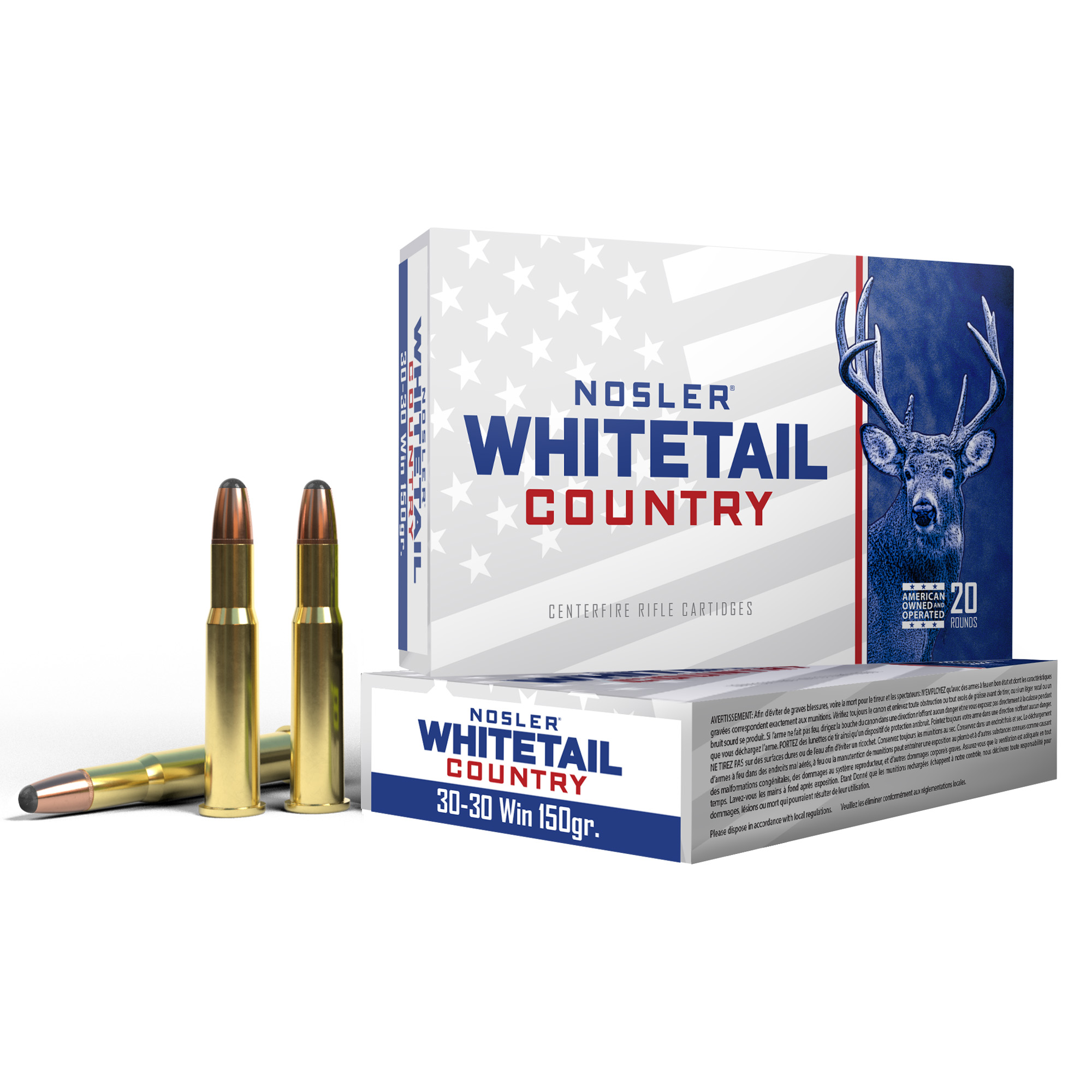 Nosler Whitetail Country 30-30 150gr – Proven Big Game Hunting Ammo, 20 Rounds 3 Nosler Whitetail Country 30-30 150gr – Proven Big Game Hunting Ammo, 20 Rounds - Image 3