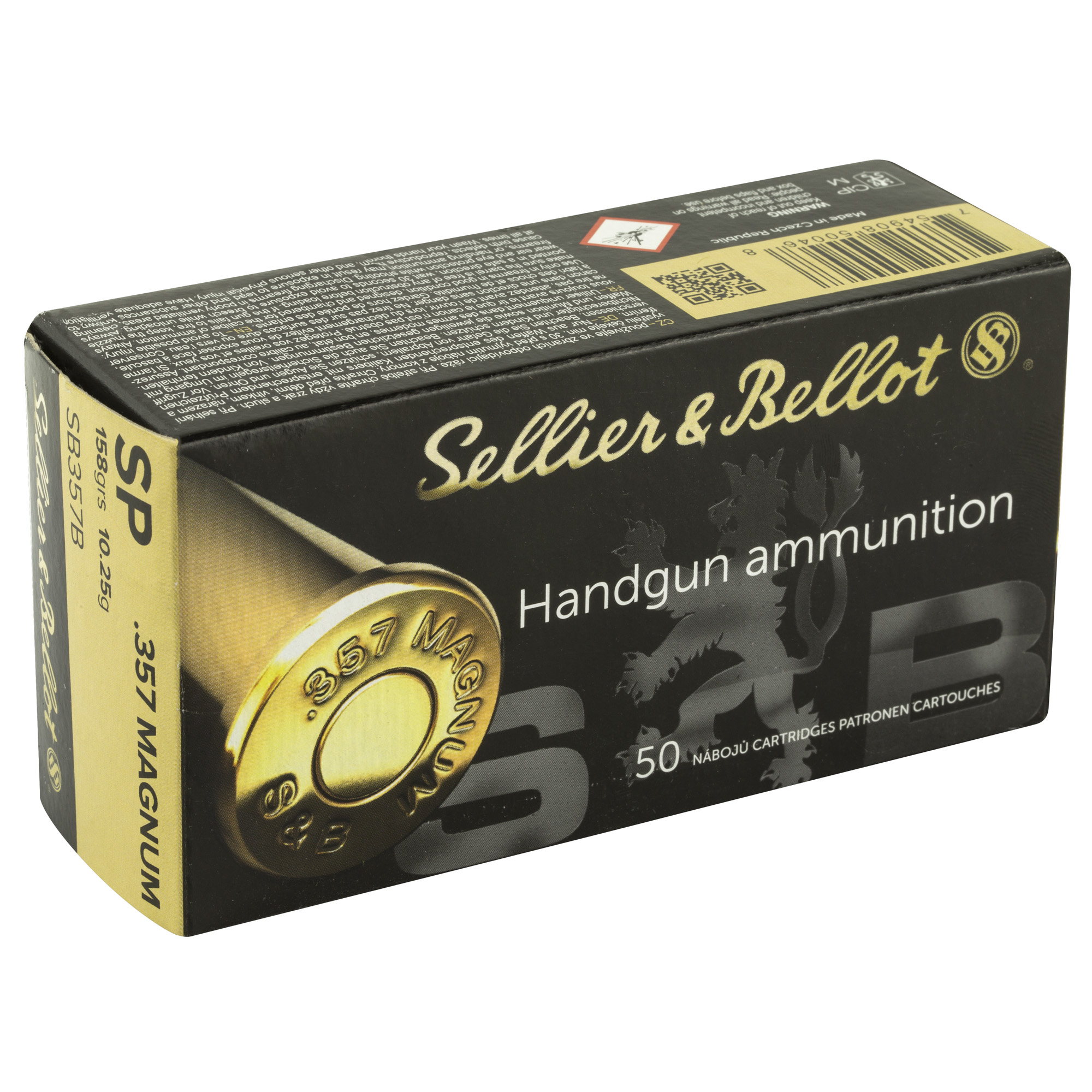 Sellier and Bellot 357 Mag 158gr – Proven Handgun Hunting Ammo, 50 Rounds 3 Sellier and Bellot 357 Mag 158gr – Proven Handgun Hunting Ammo, 50 Rounds - Image 3