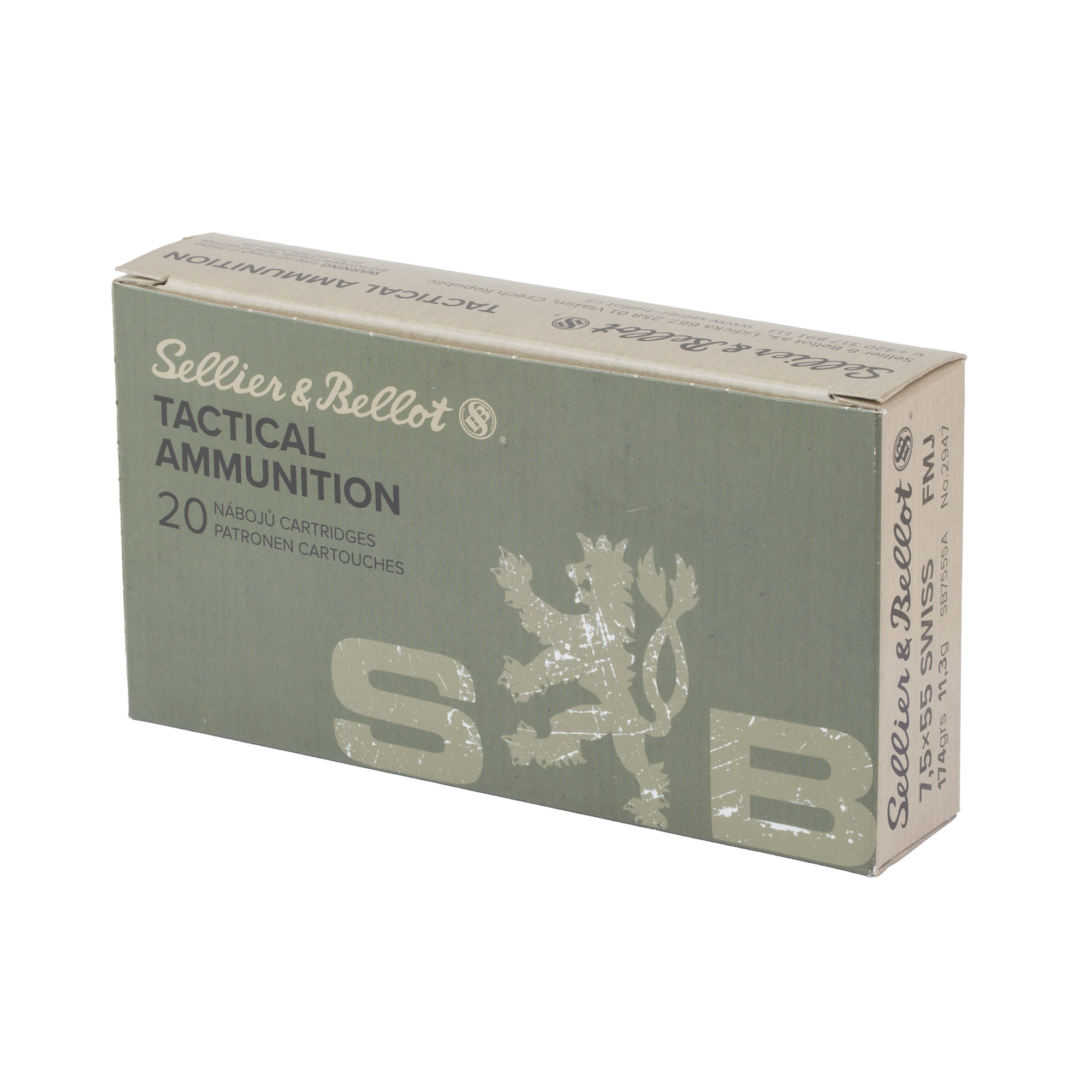 Sellier and Bellot 7.5x55 Swiss 174gr – Dependable Range Ammo, 20 Rounds 4 Sellier and Bellot 7.5x55 Swiss 174gr – Dependable Range Ammo, 20 Rounds - Image 4