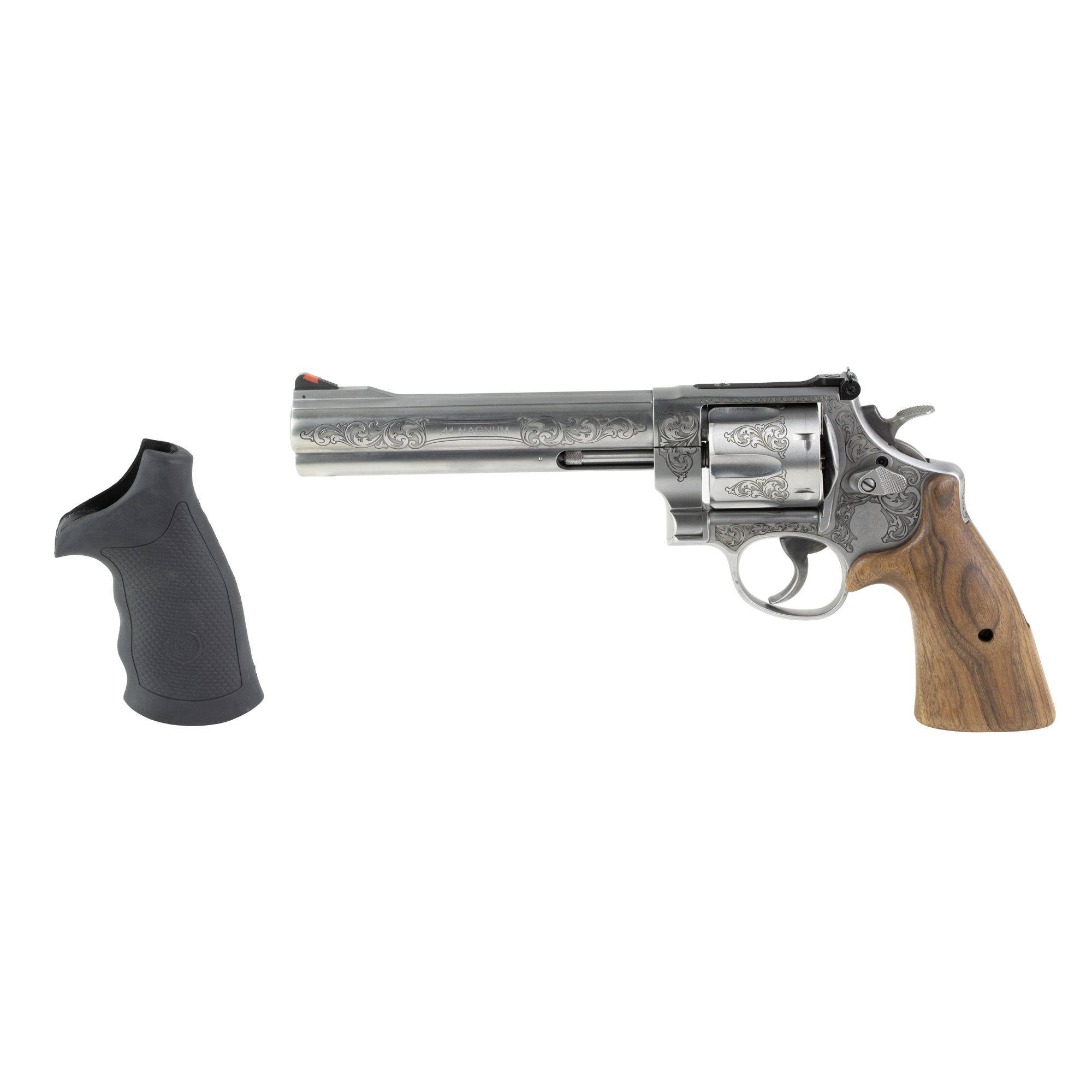 Smith & Wesson 629 Double/Single Action Revolver - 44 Magnum, 6.5" Barrel, Engraved Stainless Steel