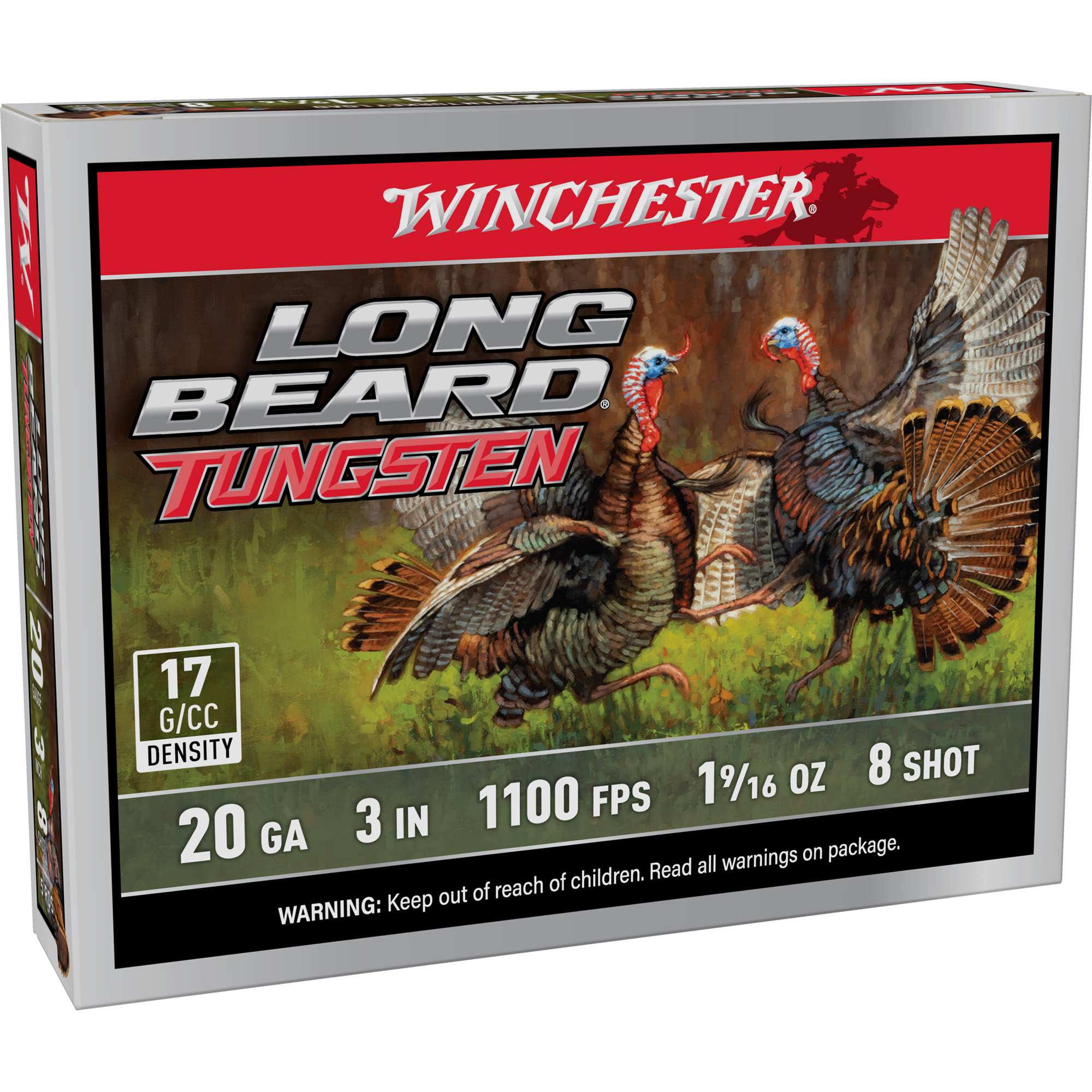 Winchester Long Beard Tungsten 20 Gauge 3" #8 Shot Shell