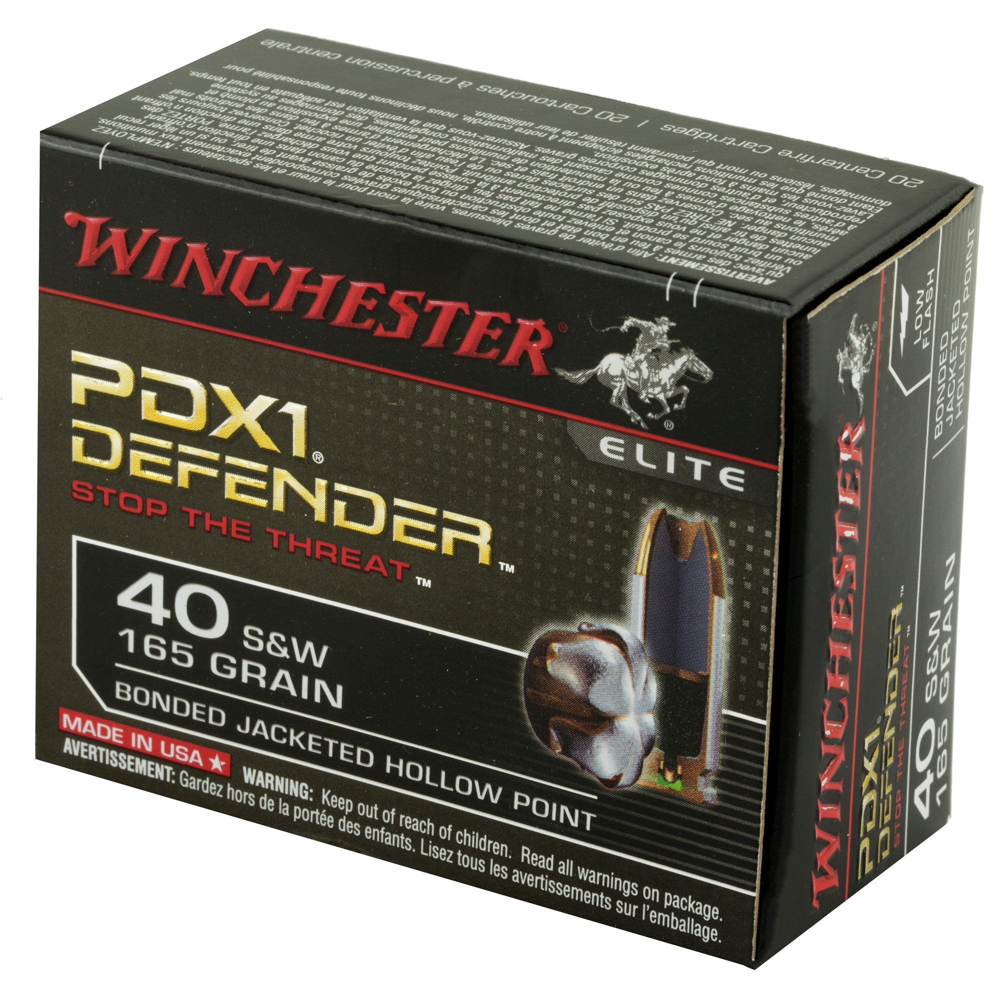 Winchester Defender 40 SW 165gr – Reliable Personal Defense Ammo, 20 Rounds 4 Winchester Defender 40 SW 165gr – Reliable Personal Defense Ammo, 20 Rounds - Image 4