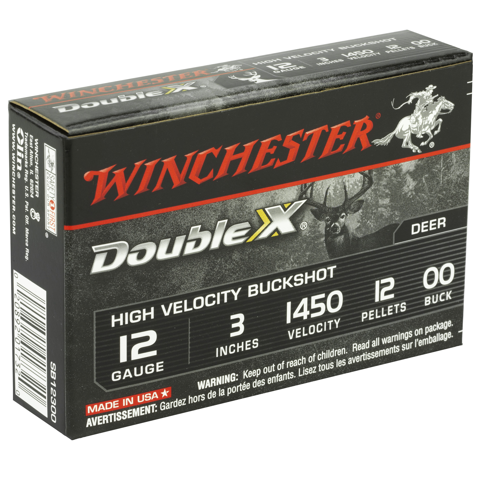 Winchester Double X HV 12ga 3in 00 Buck – Reliable Buckshot, 5 Shells 3 Winchester Double X HV 12ga 3in 00 Buck – Reliable Buckshot, 5 Shells - Image 3
