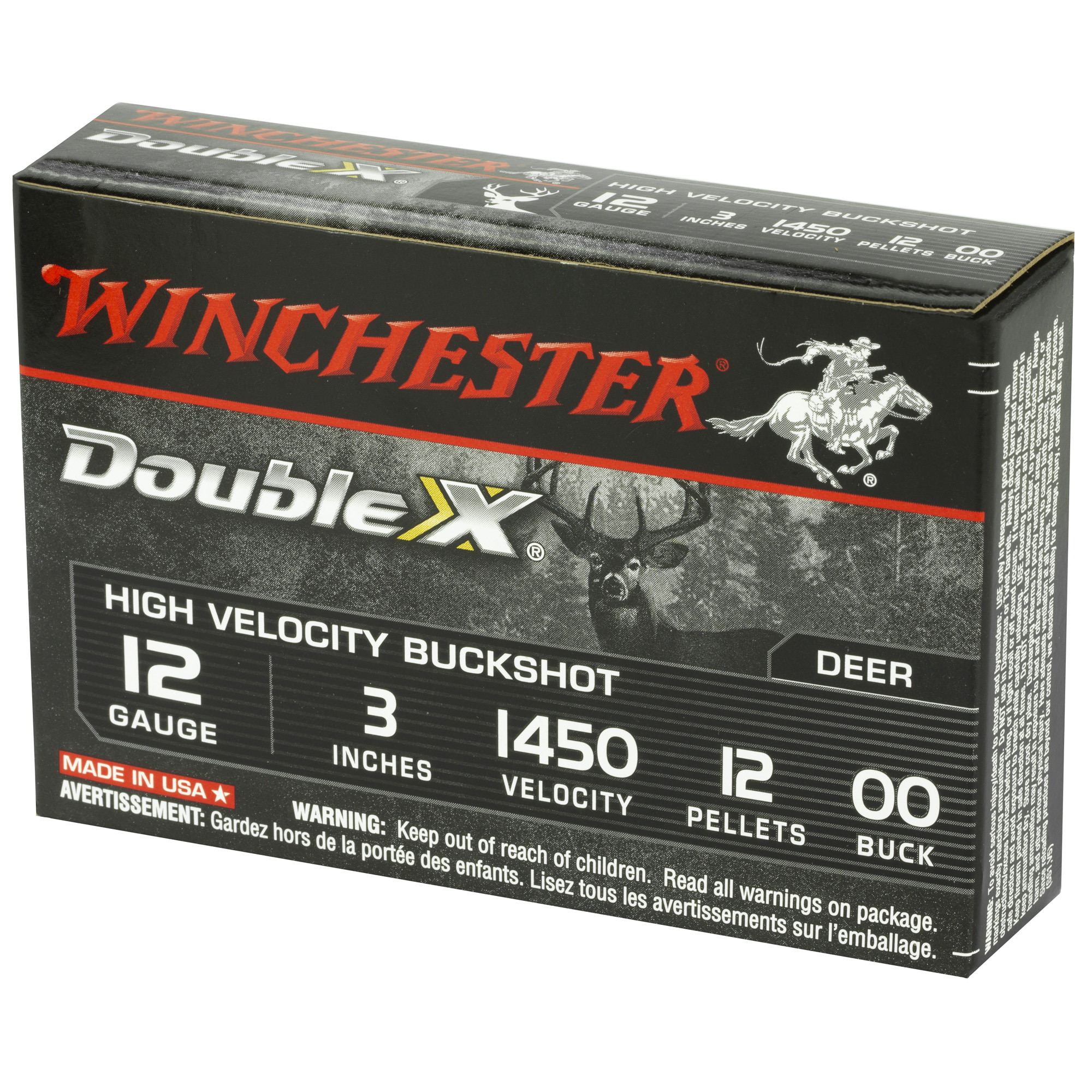Winchester Double X HV 12ga 3in 00 Buck – Reliable Buckshot, 5 Shells 4 Winchester Double X HV 12ga 3in 00 Buck – Reliable Buckshot, 5 Shells - Image 4