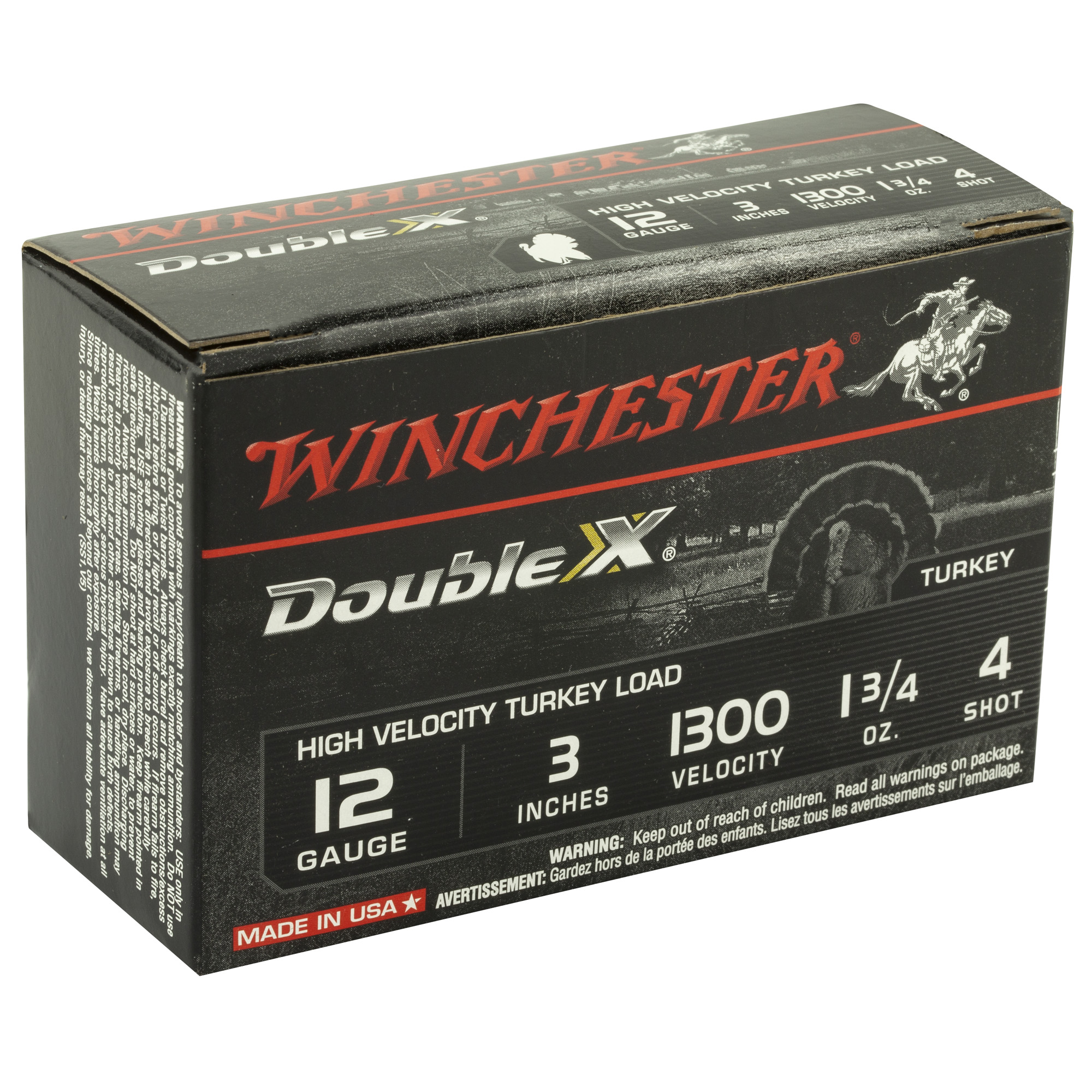 Winchester Double X 12ga 3in 4 Shot – Deadly Turkey Load, 10 Shells 4 Winchester Double X 12ga 3in 4 Shot – Deadly Turkey Load, 10 Shells - Image 4