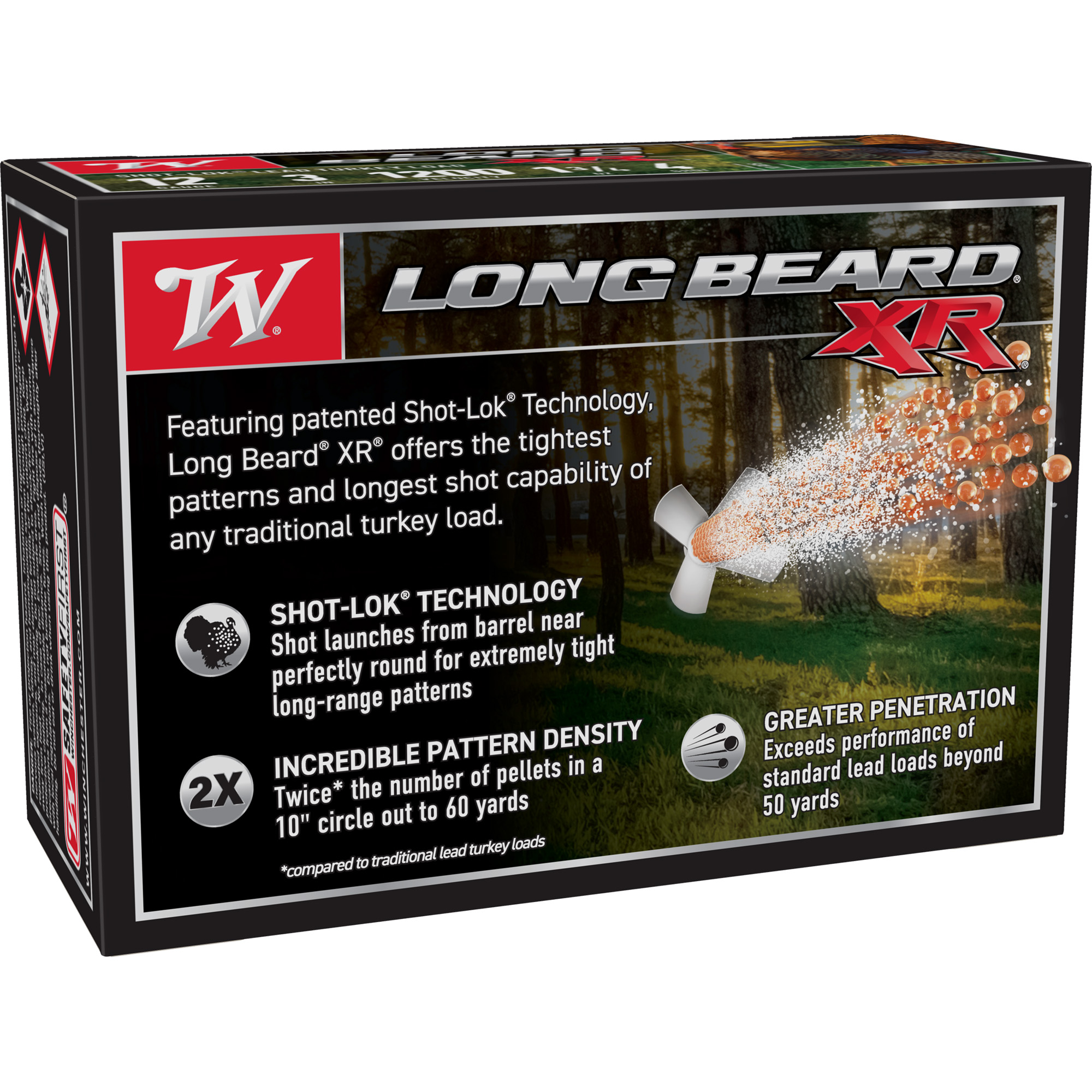 Winchester Long Beard 12ga 3in 4 Shot – Proven Turkey Load, 10 Shells 4 Winchester Long Beard 12ga 3in 4 Shot – Proven Turkey Load, 10 Shells - Image 4