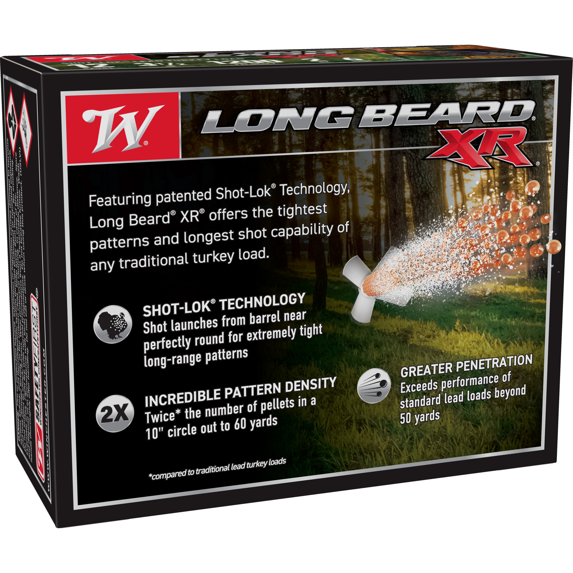 Winchester Long Beard 12ga 3.5in 6 Shot – Rugged Turkey Load, 10 Shells 4 Winchester Long Beard 12ga 3.5in 6 Shot – Rugged Turkey Load, 10 Shells - Image 4