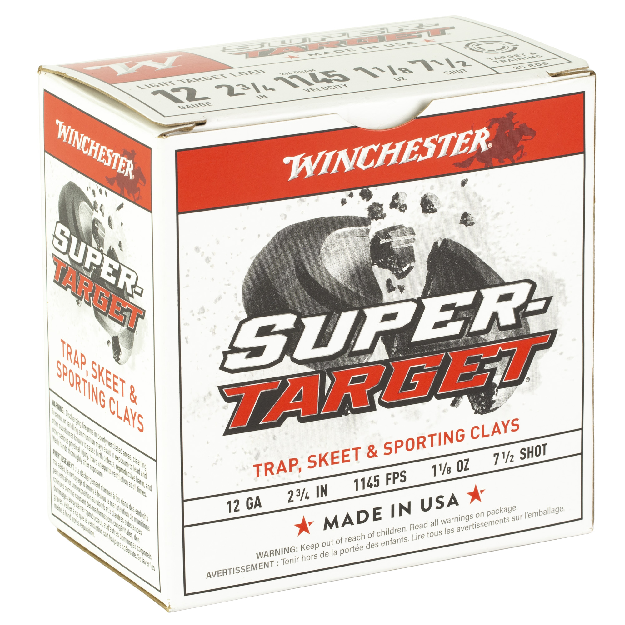 Winchester 12ga 1.125oz 7.5 Shot – Proven Target Load, 25 Shells 4 Winchester 12ga 1.125oz 7.5 Shot – Proven Target Load, 25 Shells - Image 4