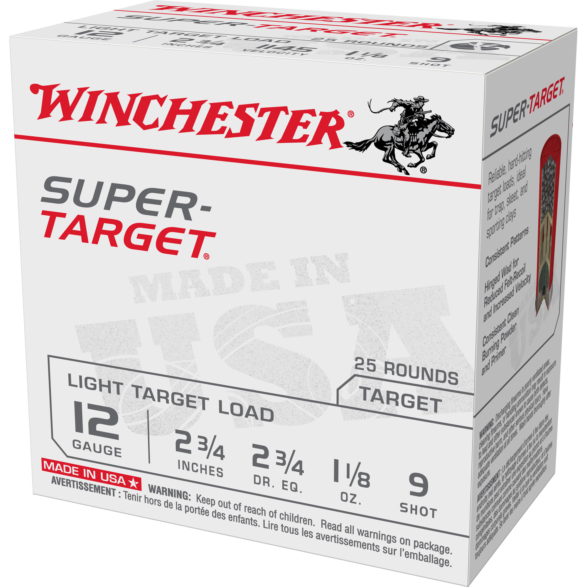 Winchester 12ga 1.125oz 9 Shot – Proven Target Load, 25 Shells 4 Winchester 12ga 1.125oz 9 Shot – Proven Target Load, 25 Shells - Image 4
