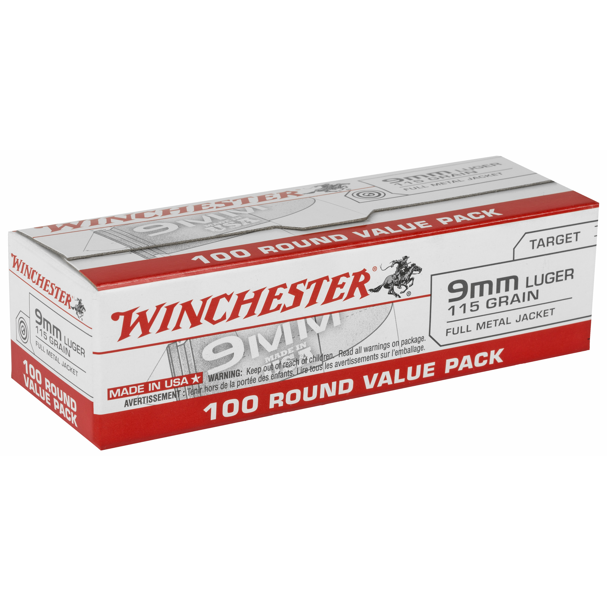 Winchester USA Value Pack 9mm 115gr – Dependable Range Ammo, 100 Rounds 3 Winchester USA Value Pack 9mm 115gr – Dependable Range Ammo, 100 Rounds - Image 3