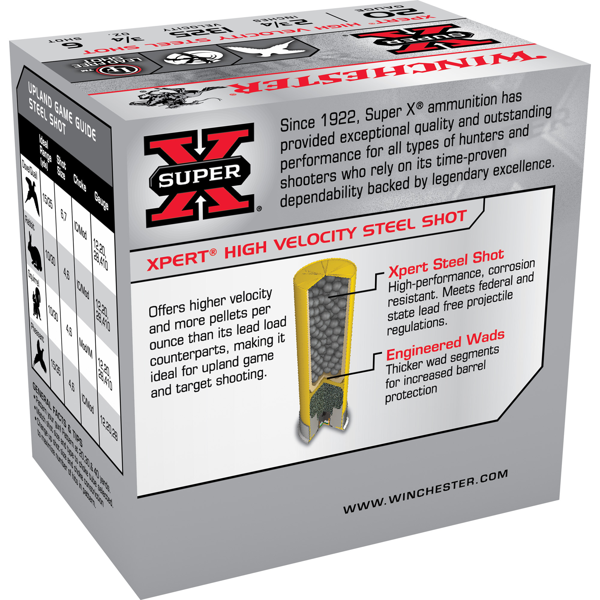 Winchester Xpert HV 20ga 6 Shot – Dependable Waterfowl Load, 25 Shells 4 Winchester Xpert HV 20ga 6 Shot – Dependable Waterfowl Load, 25 Shells - Image 4
