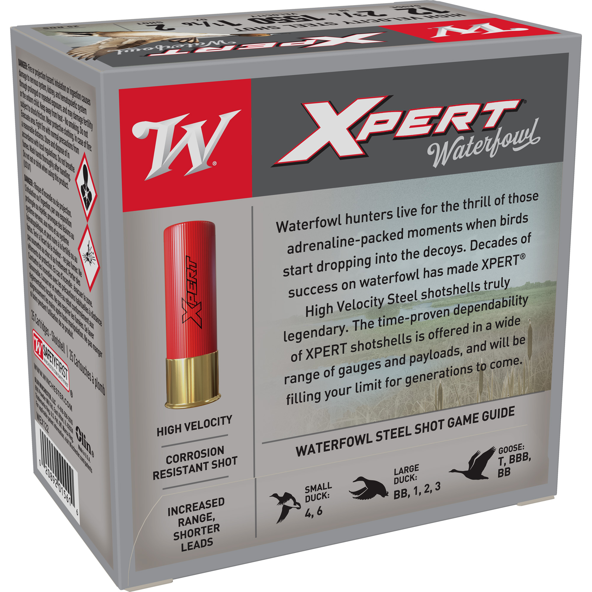 Winchester Xpert HV 12ga 2 Shot – Dependable Waterfowl Load, 25 Shells 4 Winchester Xpert HV 12ga 2 Shot – Dependable Waterfowl Load, 25 Shells - Image 4