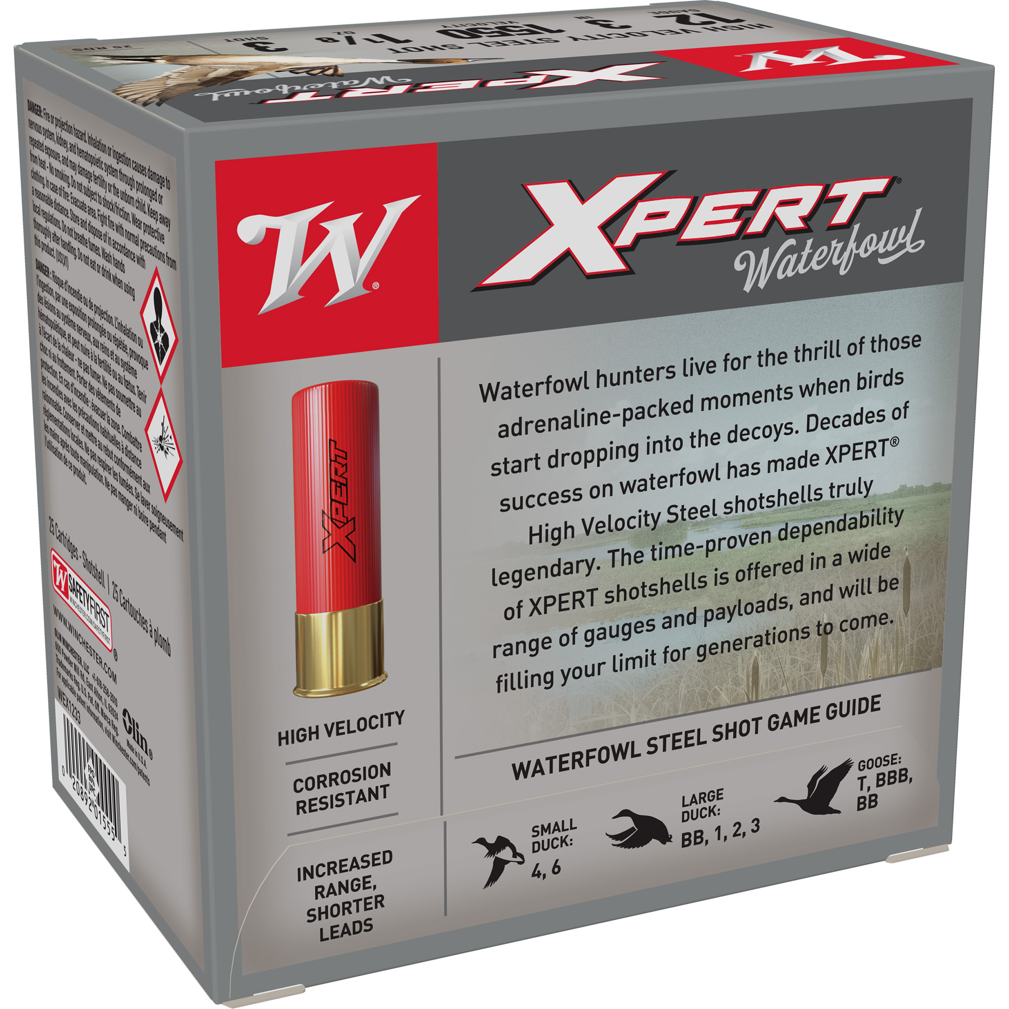 Winchester Xpert 12ga 3in 3 Shot – Dependable Waterfowl Load, 25 Shells 4 Winchester Xpert 12ga 3in 3 Shot – Dependable Waterfowl Load, 25 Shells - Image 4