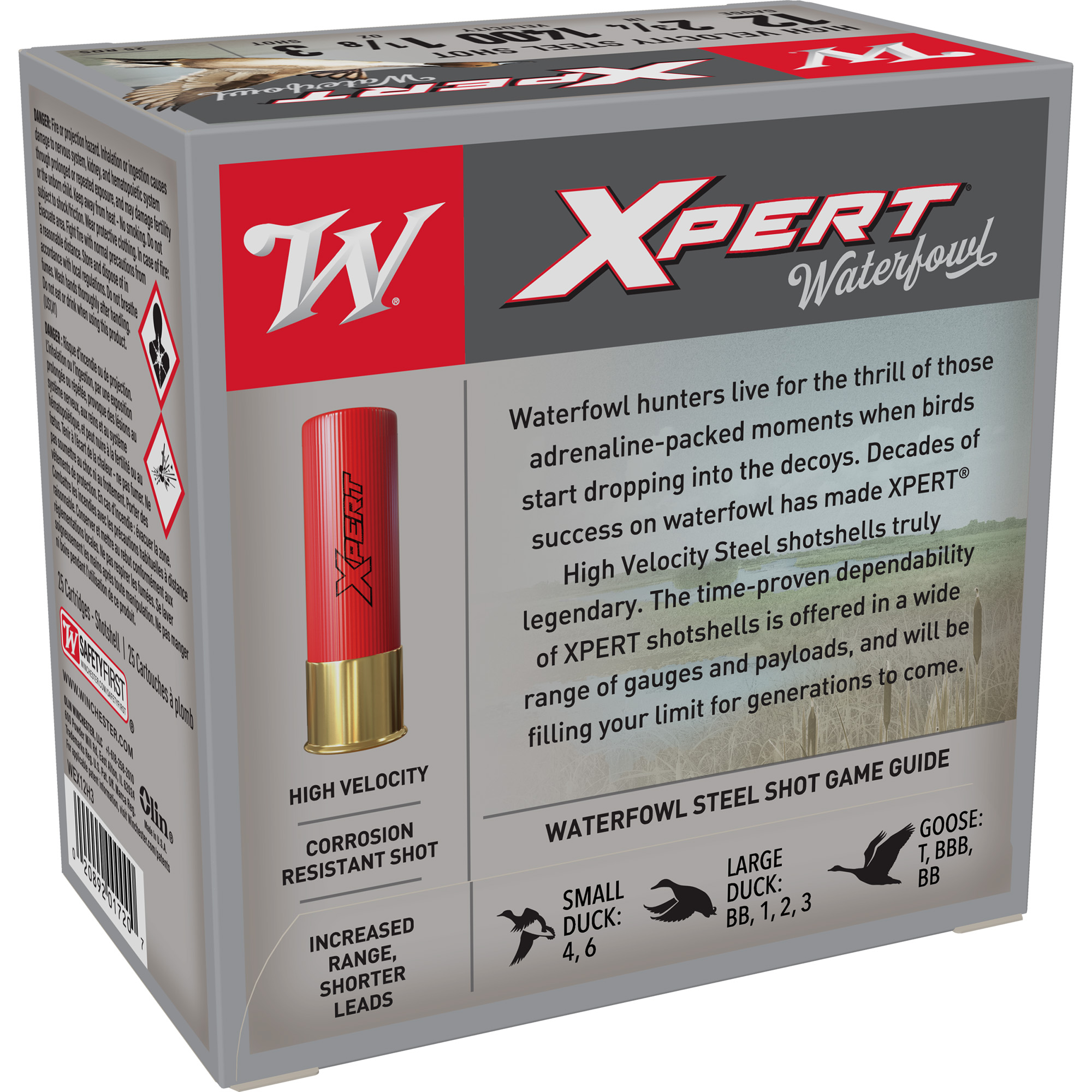 Winchester Xpert HV 12ga 3 Shot – Dependable Waterfowl Load, 25 Shells 4 Winchester Xpert HV 12ga 3 Shot – Dependable Waterfowl Load, 25 Shells - Image 4