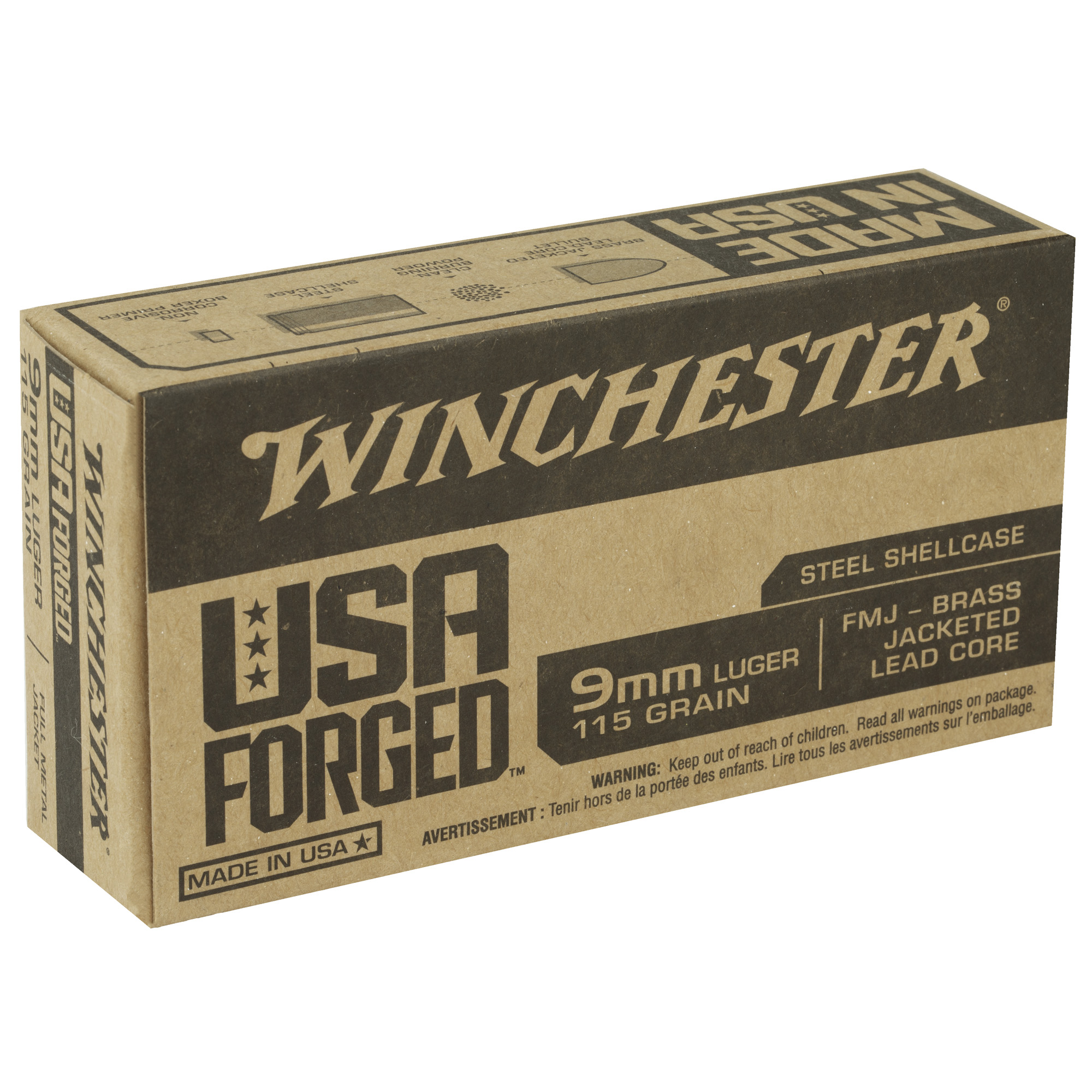 Winchester USA Forged 9mm 115gr – Dependable Range Ammo, 50 Rounds 4 Winchester USA Forged 9mm 115gr – Dependable Range Ammo, 50 Rounds - Image 4