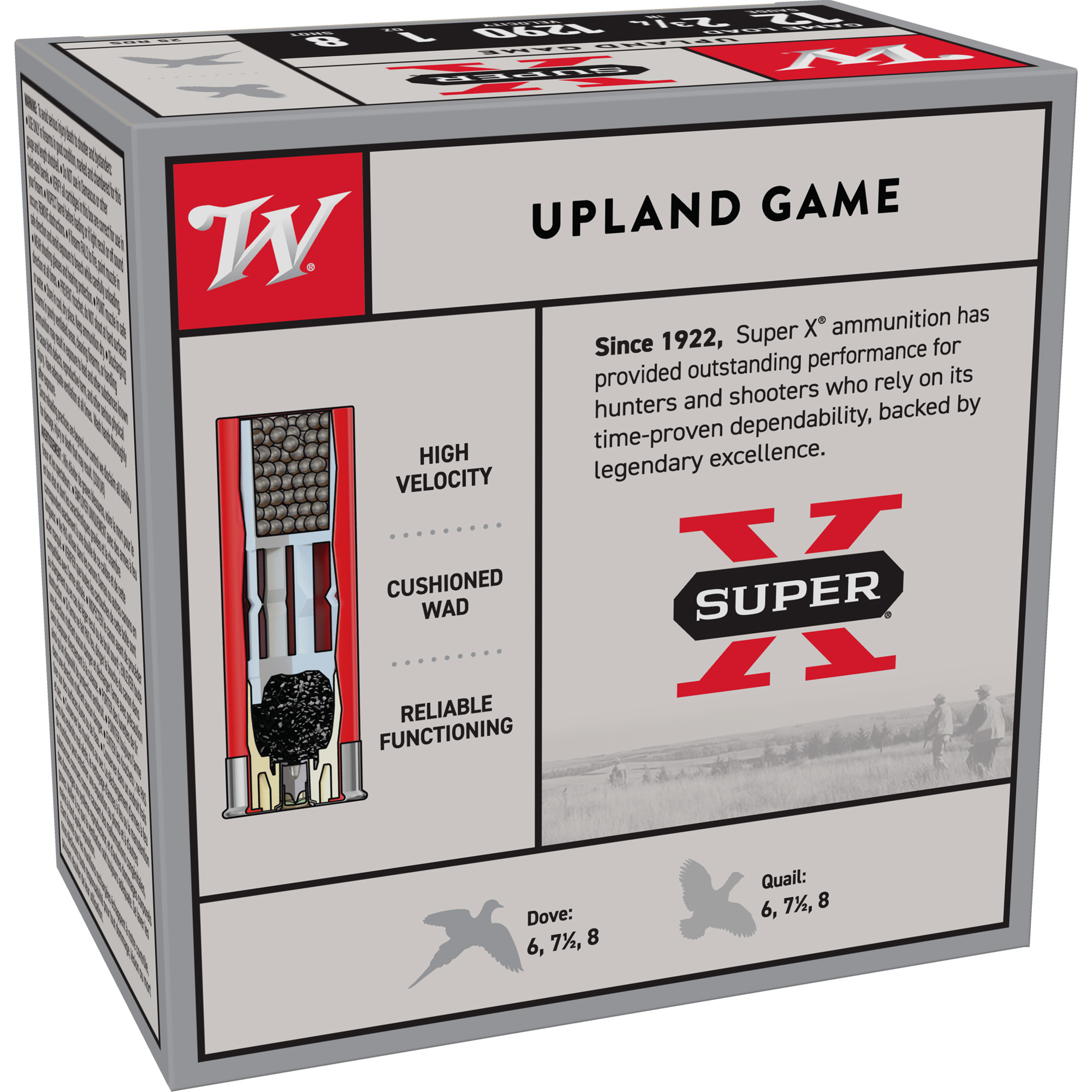 Winchester Super X Game 12ga 8 Shot – Reliable Upland Hunting Load, 25 Shells 4 Winchester Super X Game 12ga 8 Shot – Reliable Upland Hunting Load, 25 Shells - Image 4