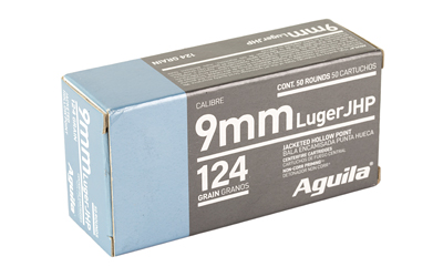 AGUILA 9MM 124GR JHP 50/500