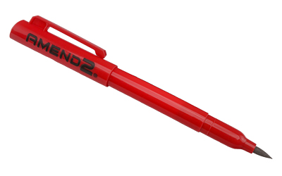 AMEND2 G10 RED SELF-DEFENSE PEN