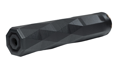 Angstadt Arms Reticent 360S, Suppressor, 9MM/.36 Cal, 6.5 Length, 1.55 Diameter, Titanium Construction, Black, HUB Compatible, 7oz AARET360TB