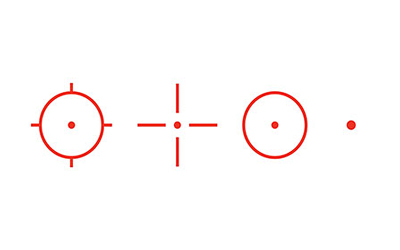 BSA PRISM 33X24MM W/ LASER RD BLK