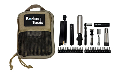 Borka Standard Configuration with 3 Piece Extension Bit Set and Emergency Cleaning Rod Set, Adjustable Torque Driver Tool Kit, Silver, Includes Pouch BTK-E5