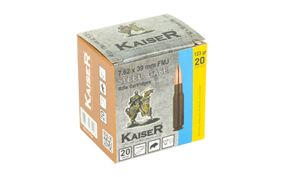 KAISER 7.62X39 123GR FMJ 20/1000