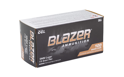 BLAZER BRASS 9MM 115GR FMJ 100/1000